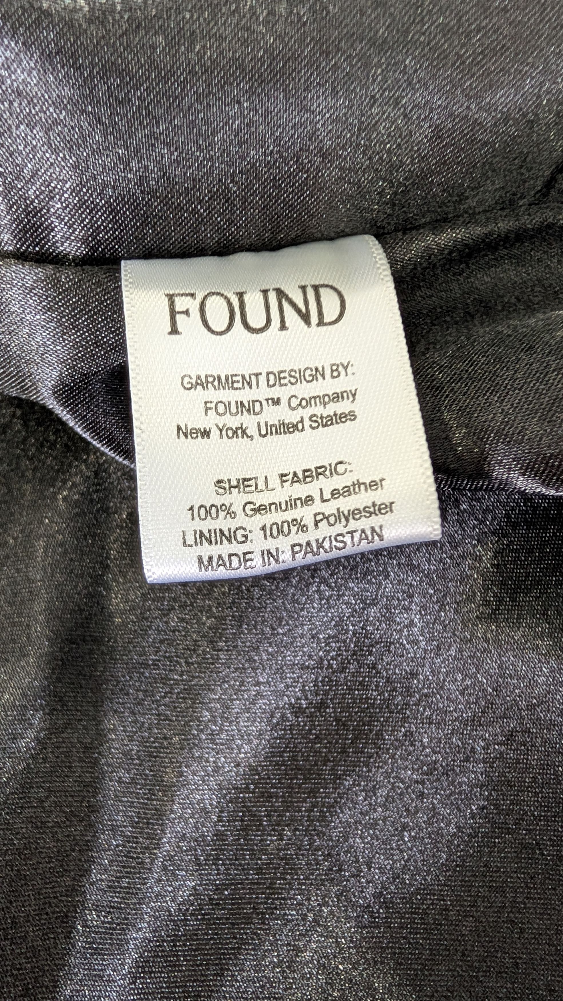 Other FOUND Men’s Leather Fireman Jacket Utility Coat Size US M / EU 48-50 / 2 - 8 Thumbnail