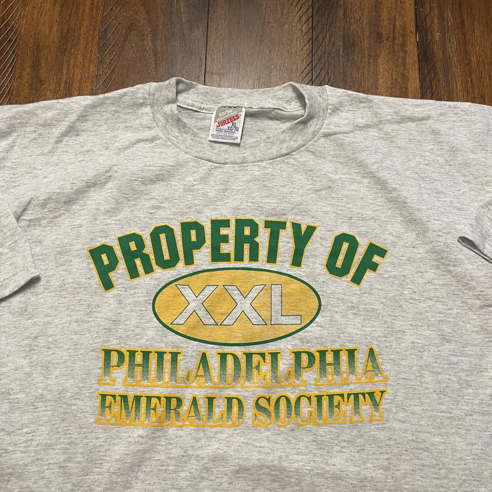 Jerzees Vtg Philadelphia Emerald Society Shirt XL 50/50 Made USA 90s Size US XL / EU 56 / 4 - 3 Thumbnail