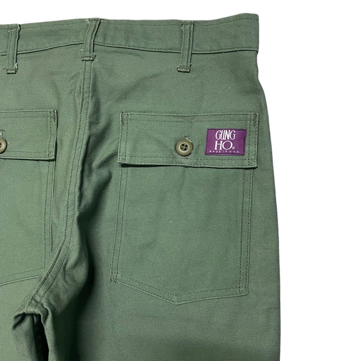 Japanese Brand Vintage GUNG HO Sateen Fatigue Pants Size US 30 / EU 46 - 11 Thumbnail