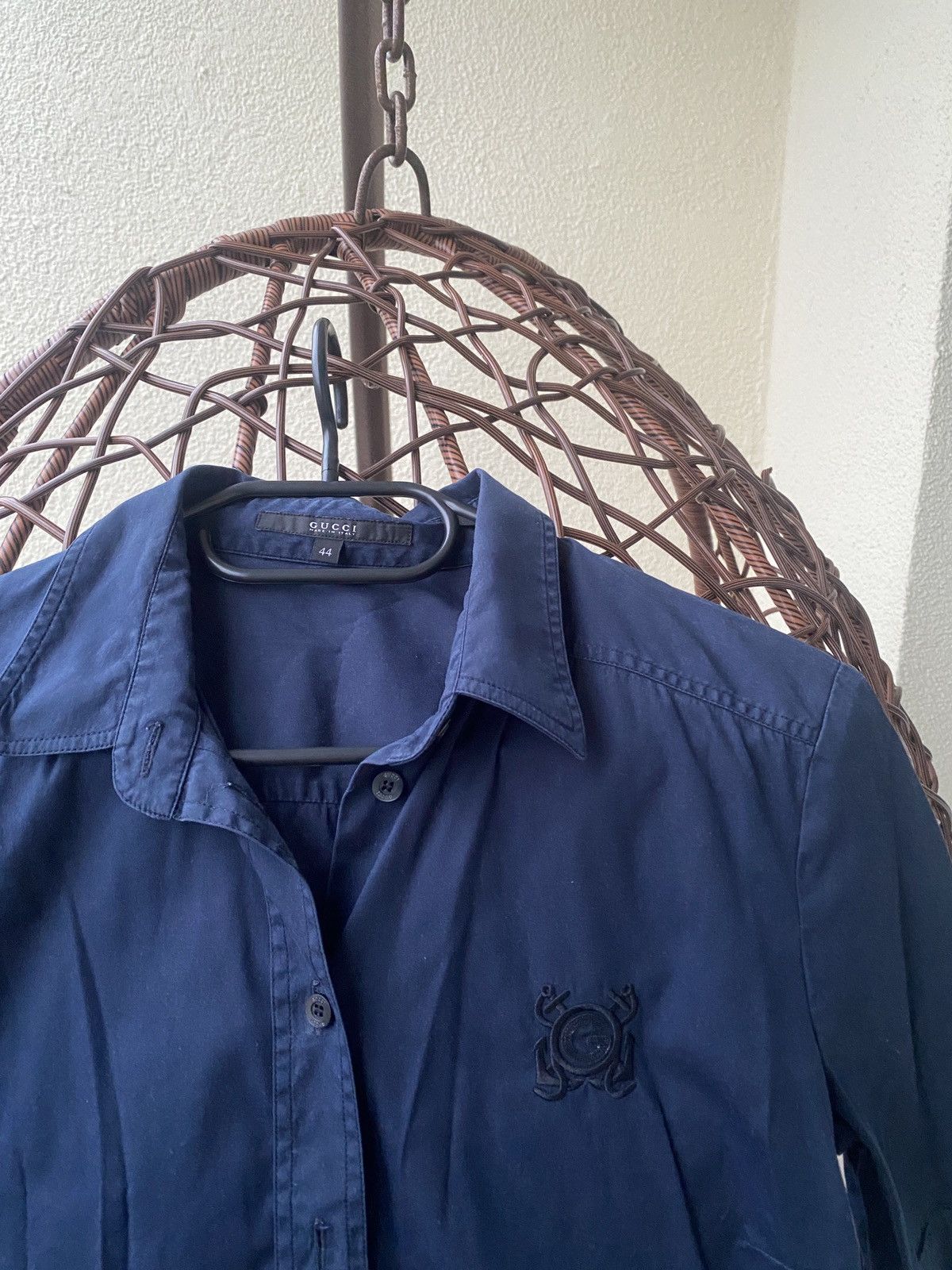 Gucci Luxury gucci shirt button up with small G Size L / US 10 / IT 46 - 5 Thumbnail