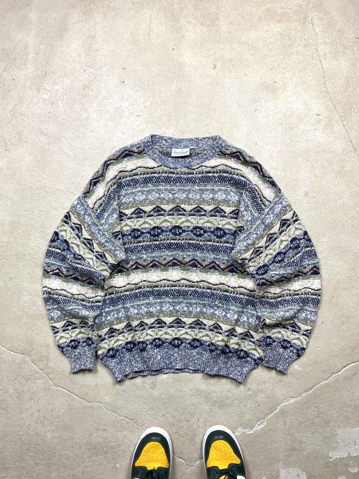Coogi 90’s Japan Knit Striped Sweater Coogi style Carlo Colucci Size US M / EU 48-50 / 2 - 1 Thumbnail