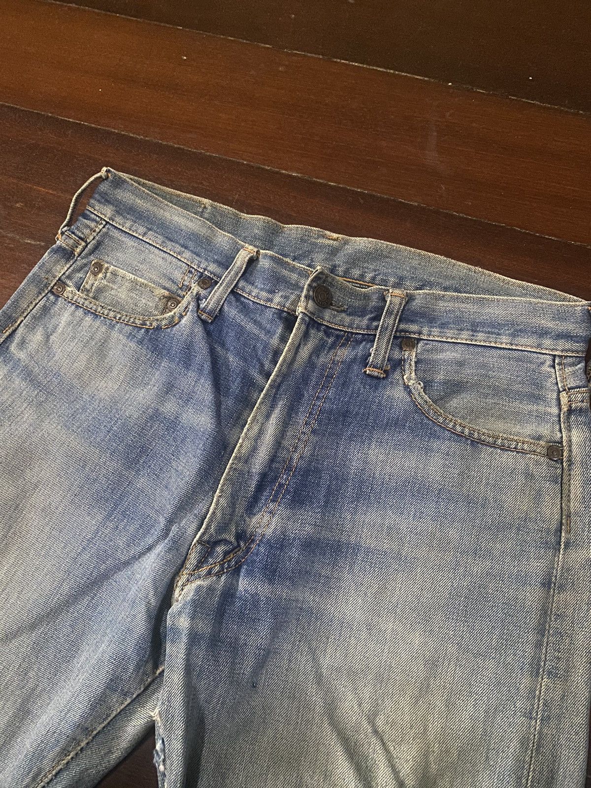 Vintage Fire 🔥 vintage 90s BIG STONE distressed denim rework Size US 32 / EU 48 - 7 Thumbnail