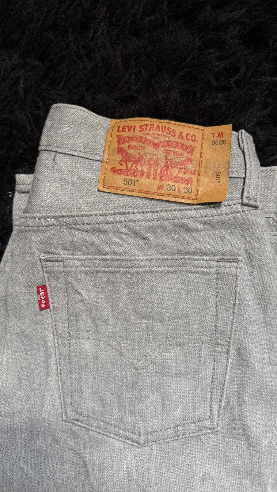 Levi's Gray Levi 501’s Size US 30 / EU 46 - 3 Thumbnail