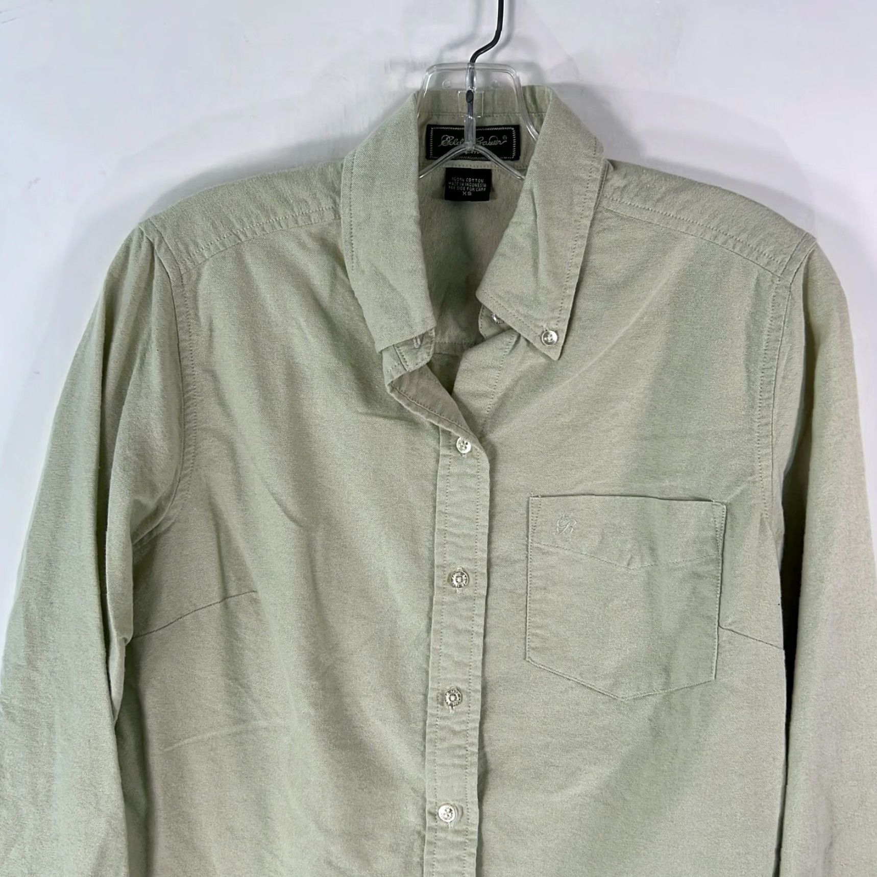 Eddie Bauer Eddie Bauer Est. 1920 Mens Long Sleeve Button-Down Shirt Gray Size XS Solid 100% Cotton Casual Size US XS / EU 42 / 0 - 3 Thumbnail