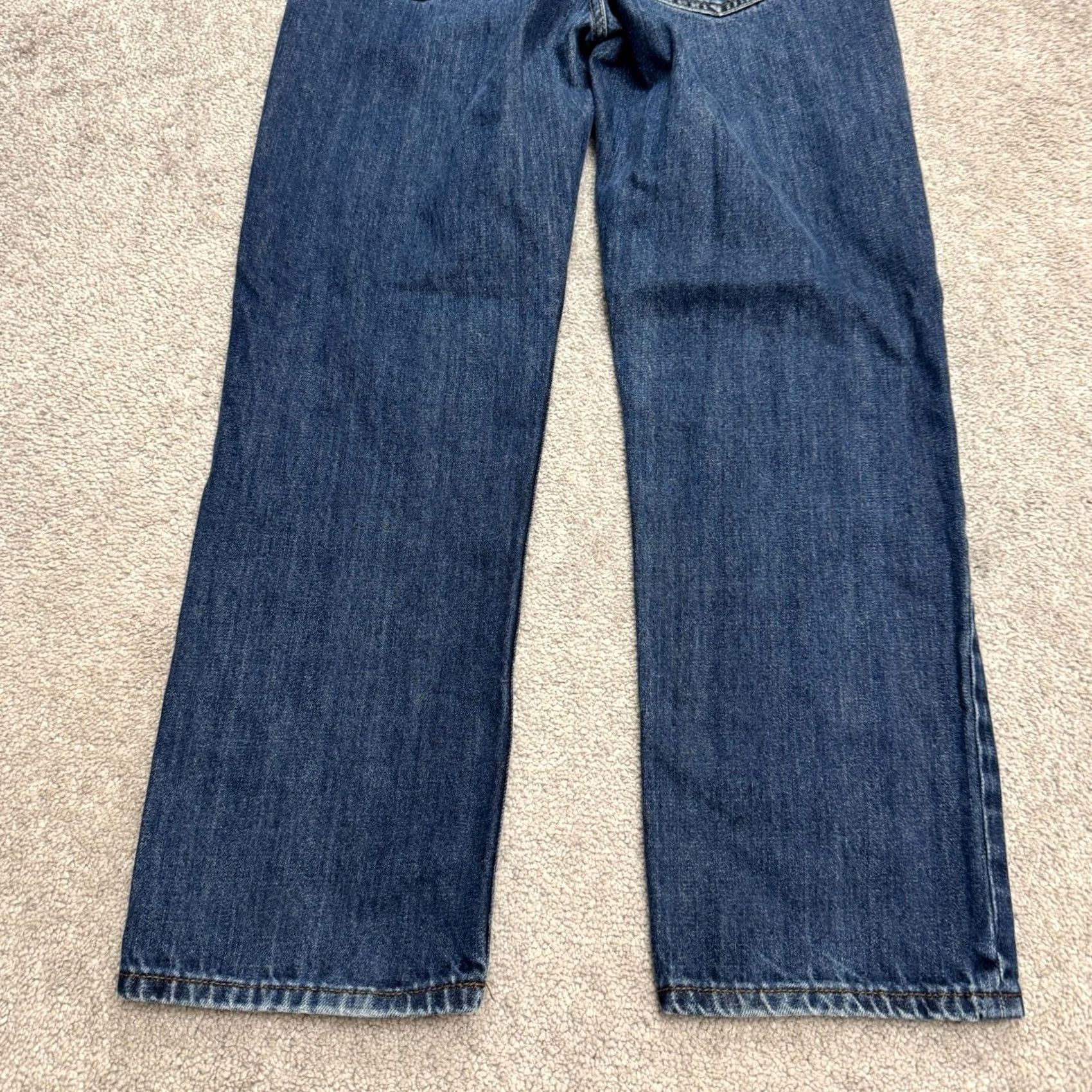 FatFace FatFace Jeans Mens 32 Short Straight Denim 5-Pocket Blue Cotton Regular Rise Straight Leg Casual Denim Jeans Size US 32 / EU 48 - 5 Thumbnail
