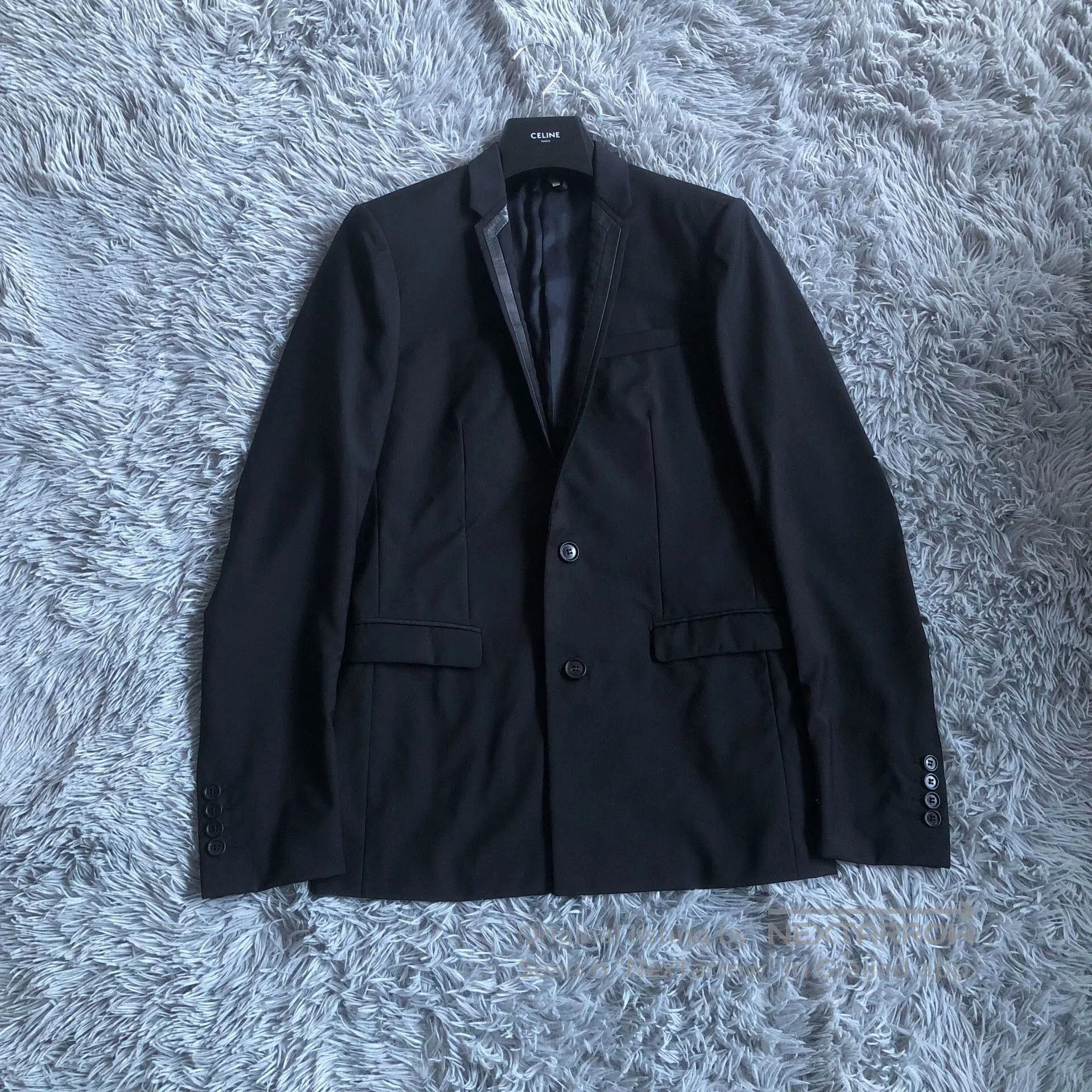Dior Dior Homme Leather Collar Wool Blazer. Size US M / EU 48-50 / 2 - 1 Thumbnail