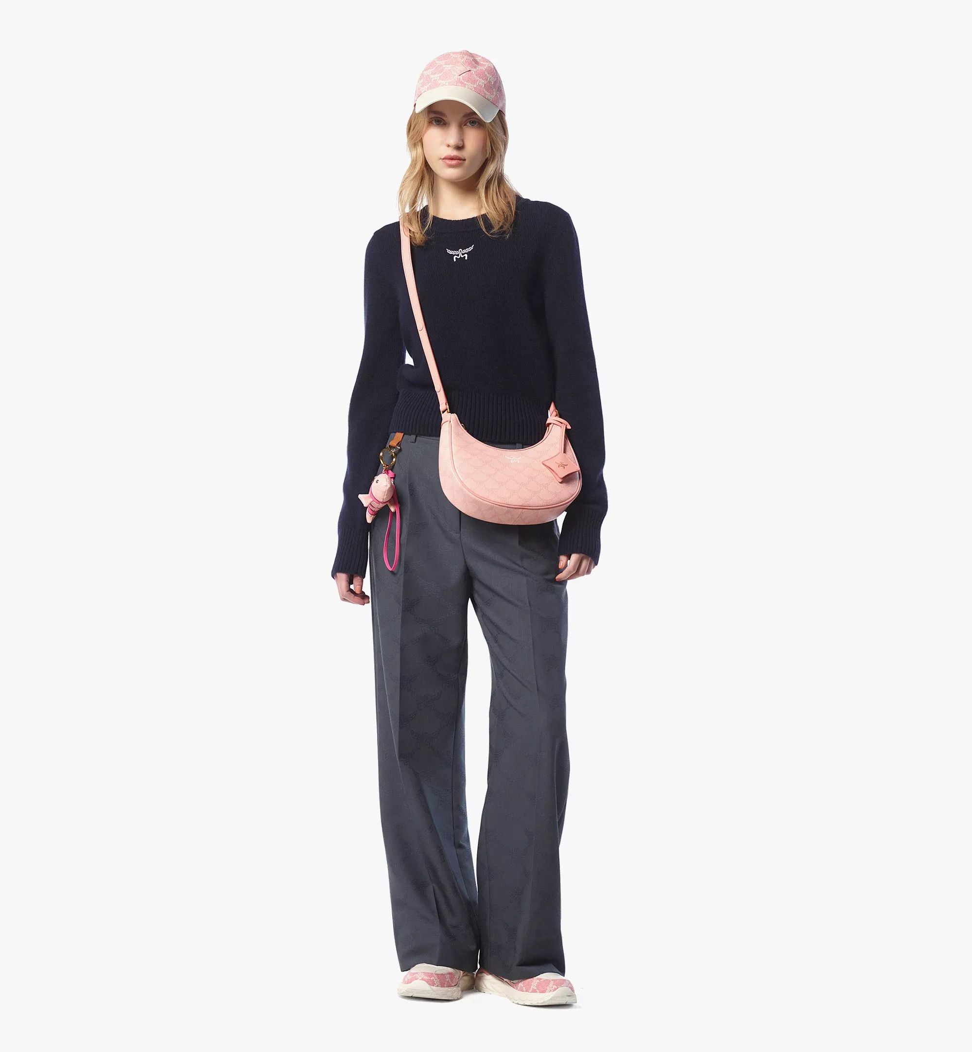 MCM o1mt1gz0725 Size: OS / Small Hobo Bag in Pink Size ONE SIZE - 6 Thumbnail