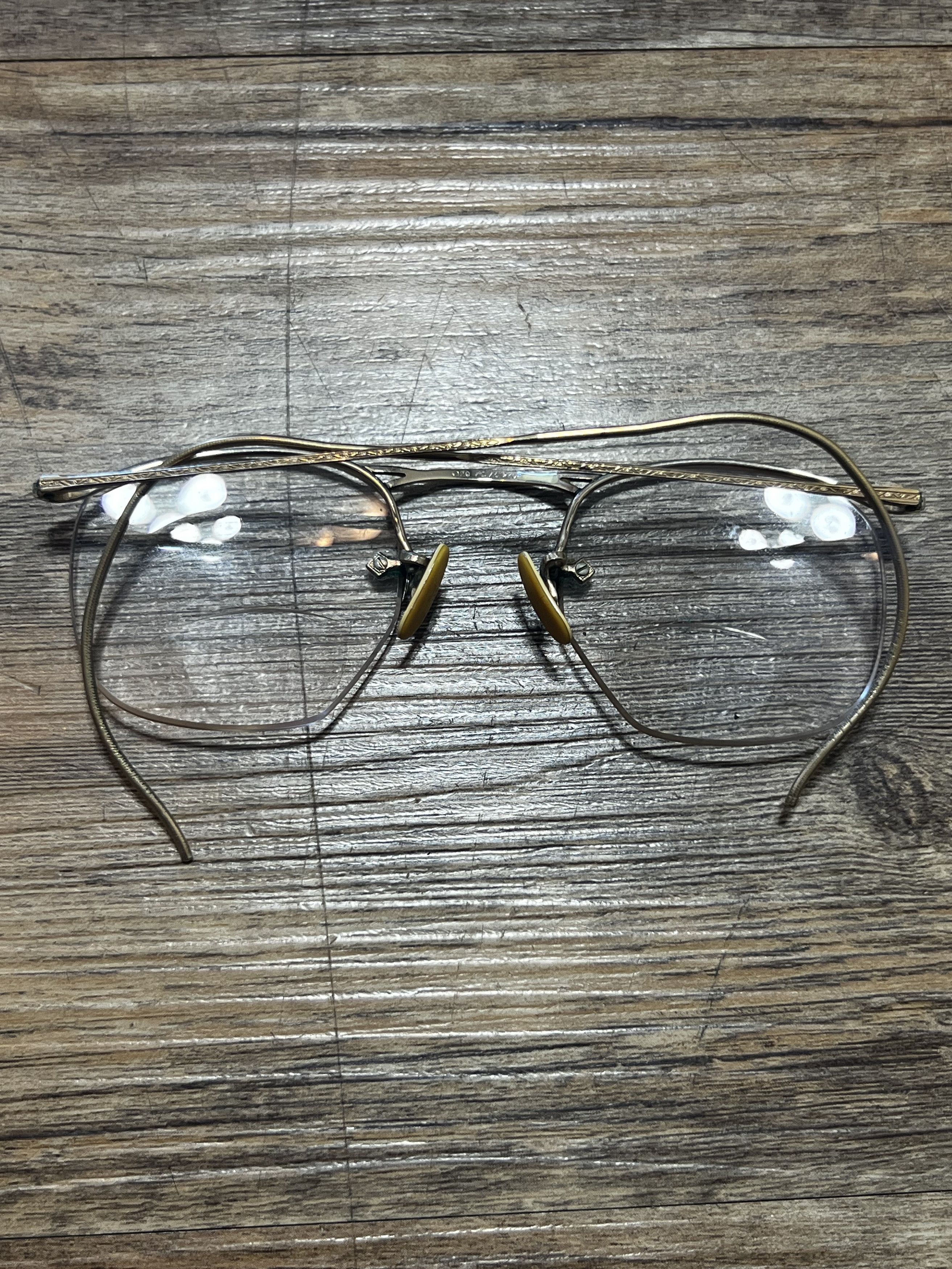 Vintage Vintage American Optical 12K GF Gold Frame Reading Glasses Size ONE SIZE - 7 Thumbnail
