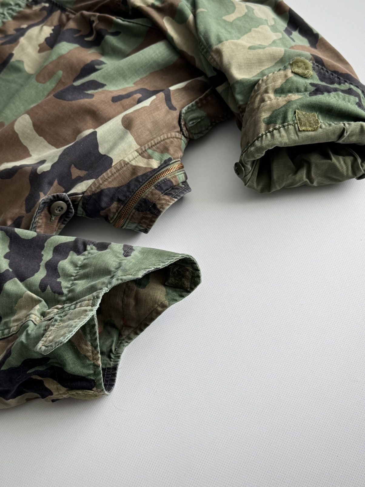 Vintage Vintage 1980s US Army M65 Woodland Camo Field Jacket Size US M / EU 48-50 / 2 - 8 Thumbnail
