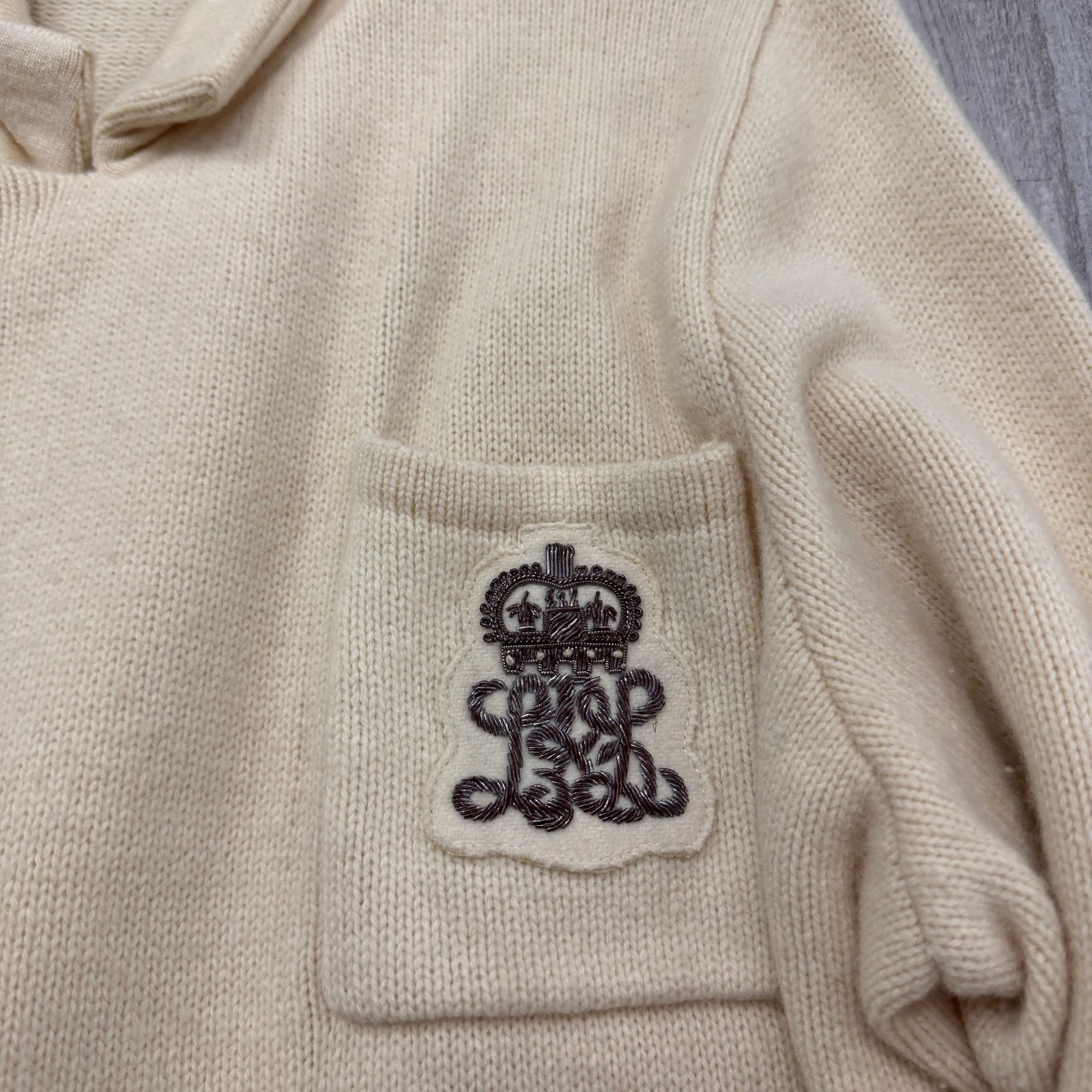 Lauren Ralph Lauren Lauren Ralph Lauren Wool Cashmere Ivory Blazer Jacket 2X Size XXL / US 16-18 / IT 52-54 - 3 Thumbnail