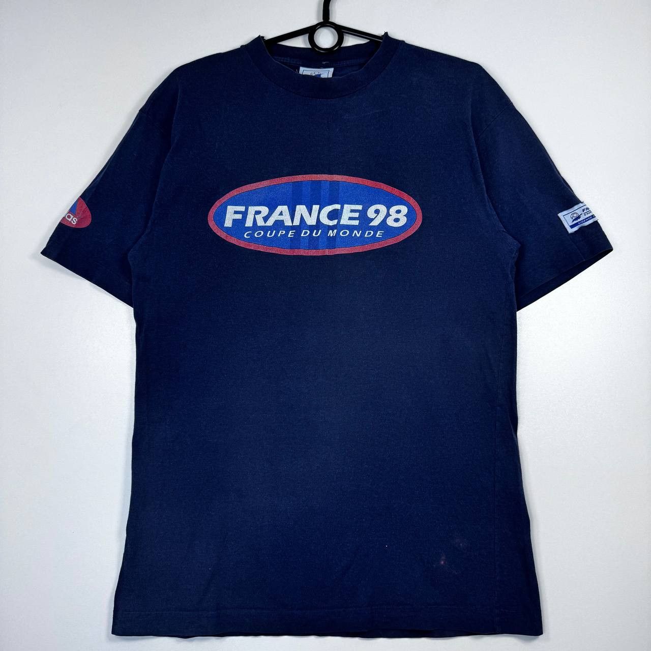 Adidas Adidas France 96 World Cup Vintage T Shirt Blue Mens Size S Size US S / EU 44-46 / 1 - 1 Thumbnail