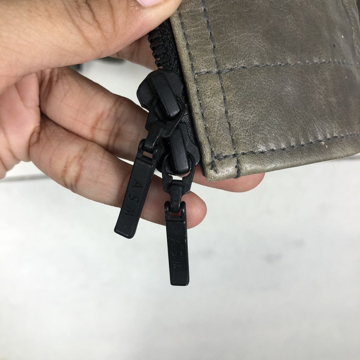 Japanese Brand 🔥Vintage Biker Jacket Leather ASM Japan Issey Miyake Size US M / EU 48-50 / 2 - 16 Thumbnail