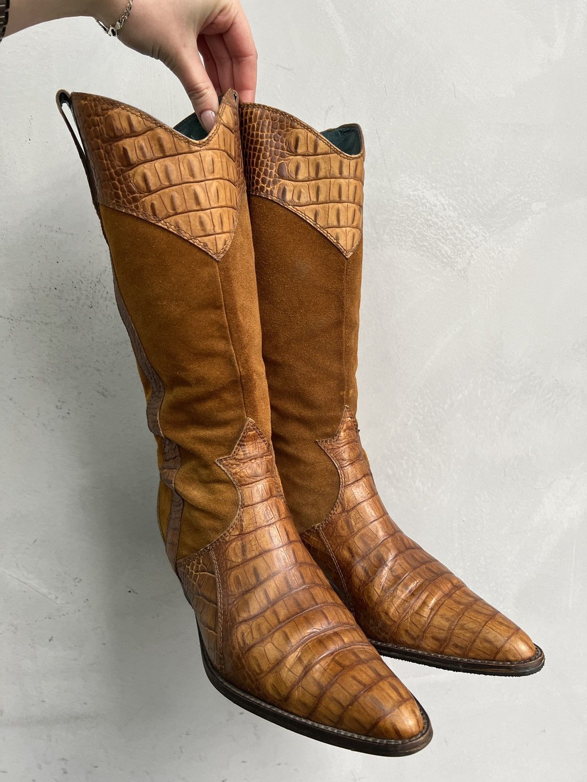 Guidi Western guidi style leather boots 90s style y2k Size US 7 / EU 40 - 1 Thumbnail