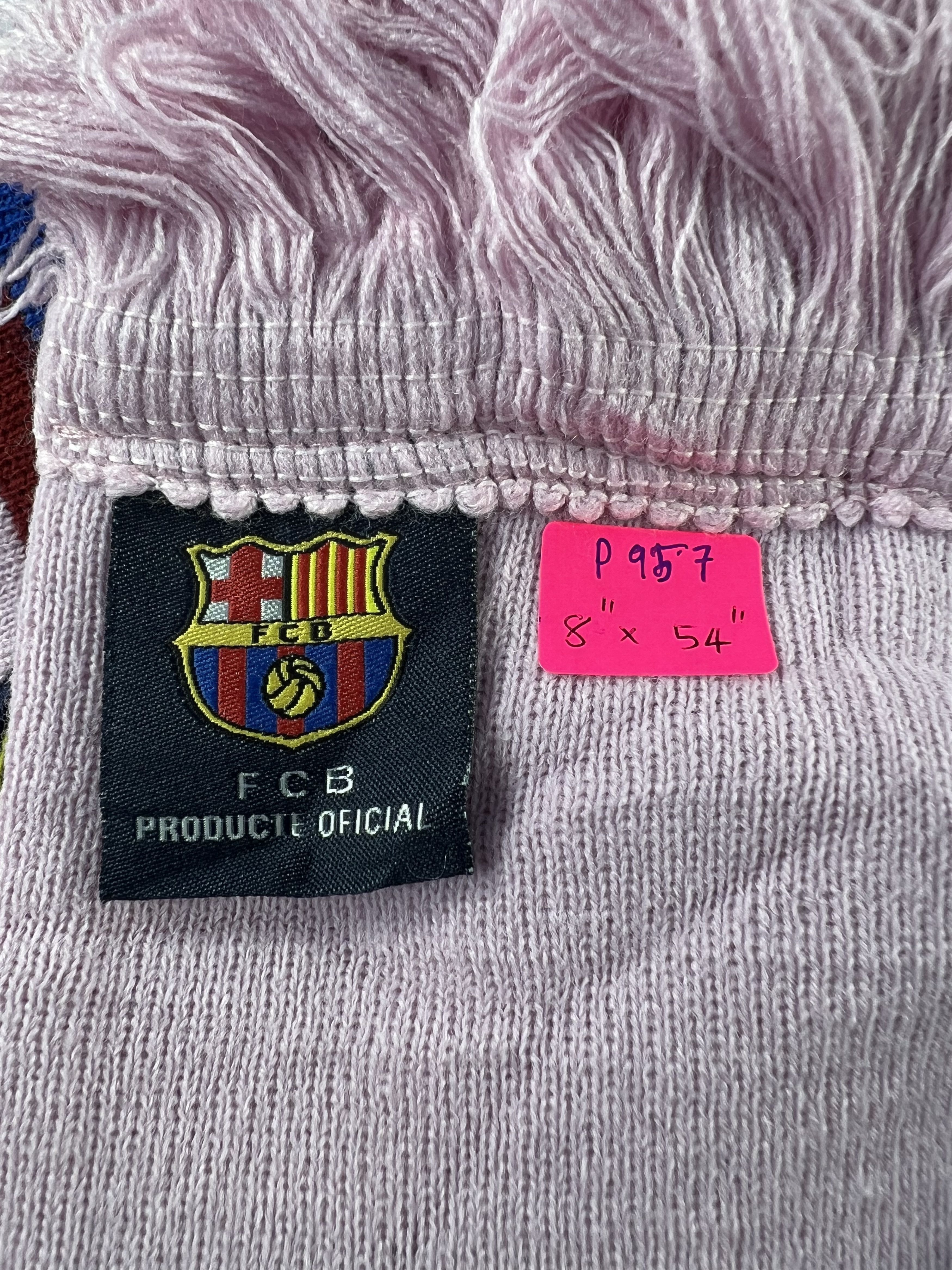 Vintage Barcelona F.C Scarf / Muffler / Neckwear P957 Size ONE SIZE - 5 Thumbnail