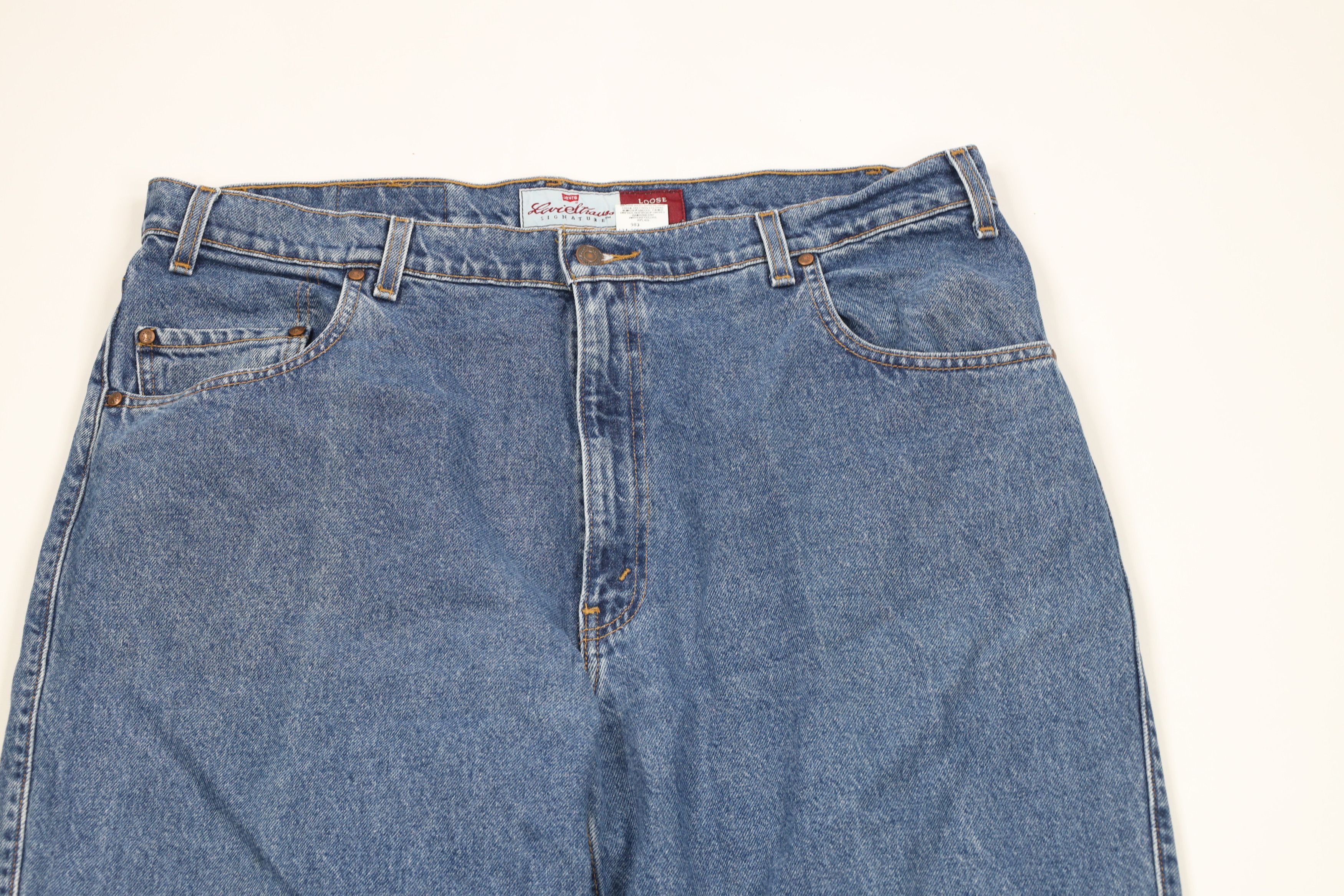 Levi's × Vintage Vintage 90s Levis 545 Loose Fit Denim Jeans Blue Cotton Size US 38 / EU 54 - 2 Thumbnail