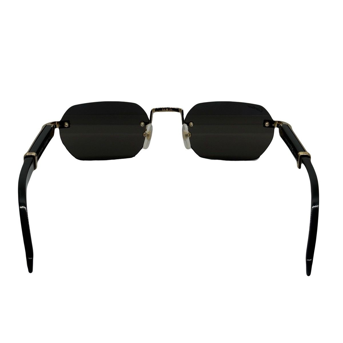 Cartier Cartier Gold Buffalo Horn Sunglasses Size ONE SIZE - 4 Thumbnail