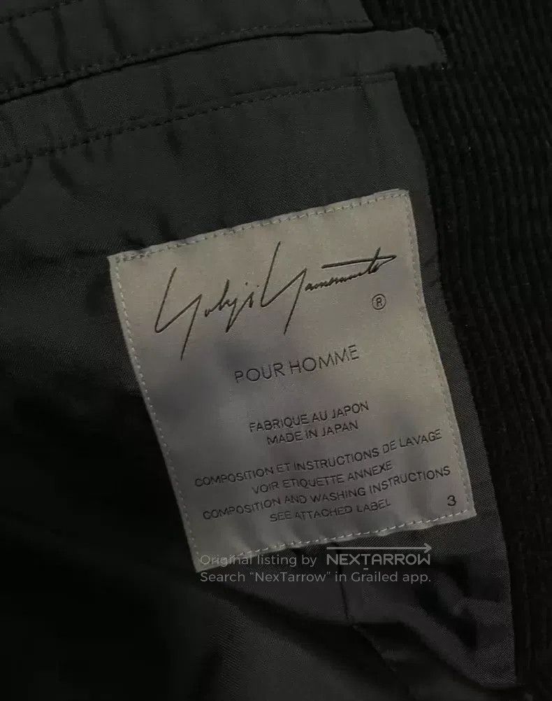 Yohji Yamamoto Yohji Yamamoto size 3 22 A/W corduroy wool blazer Size 36R - 2 Thumbnail