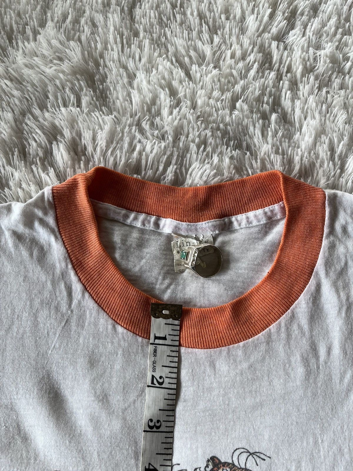 Vintage Vintage 1970s Tomy The Tiger Cereal Promo Ringer T Shirt Size US M / EU 48-50 / 2 - 3 Thumbnail