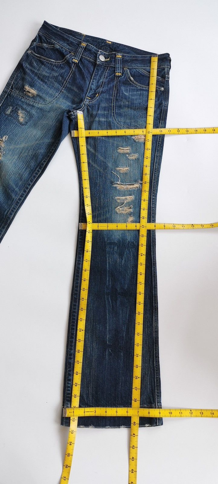 Japanese Brand Bootcut Georgia Love Japan Distressed Blue Jeans Size US 32 / EU 48 - 9 Thumbnail