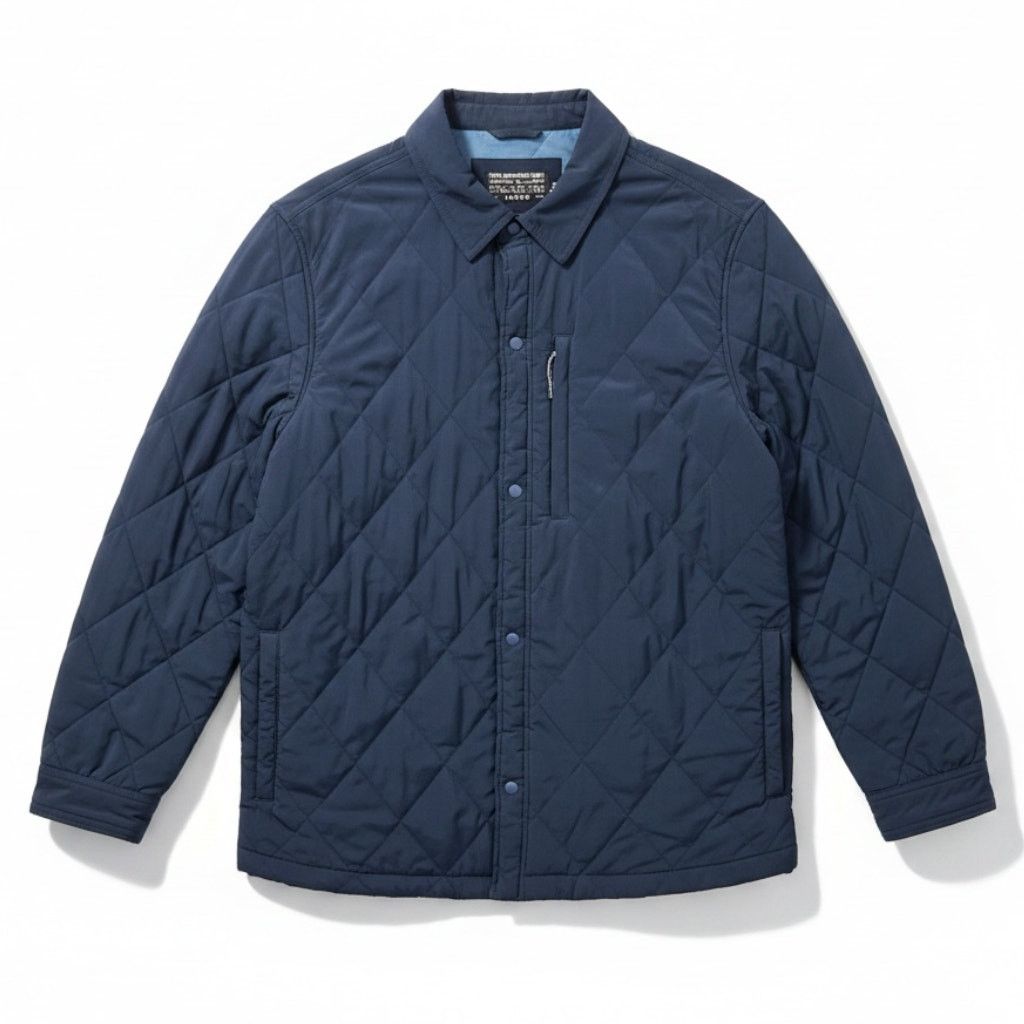 J.Crew J. Crew Men's Medium Sussex Navy Blue Quilted Chore Jacket Size US M / EU 48-50 / 2 - 1 Thumbnail