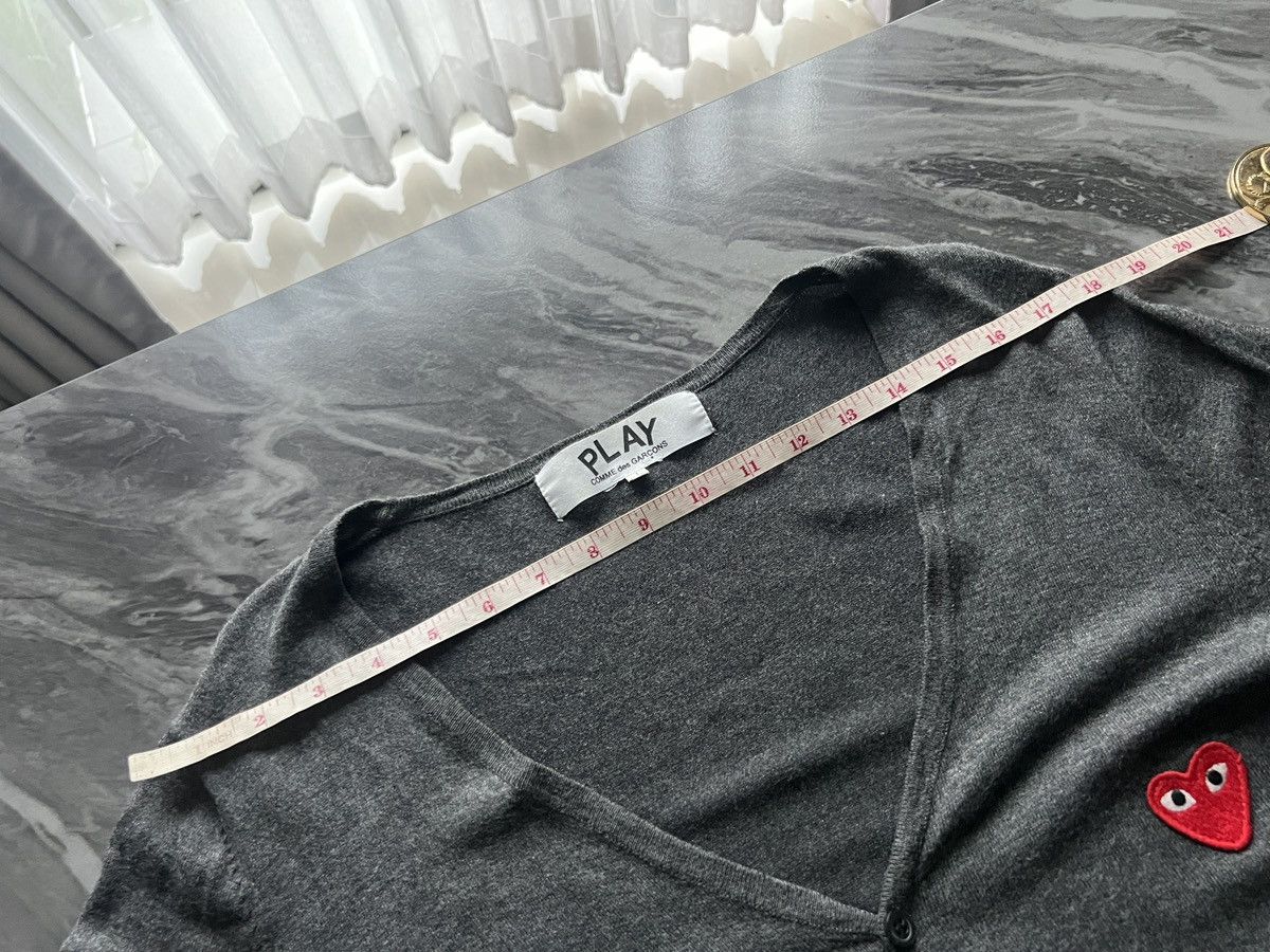 Comme des Garcons PLAY Comme Des Garcons : Play Cardigan Black Gray Heart Size US L / EU 52-54 / 3 - 12 Thumbnail