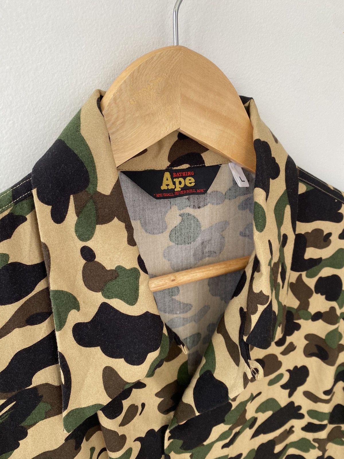 Bape Bape 90s Short Sleeve 1st Camo Shirt Size US L / EU 52-54 / 3 - 3 Thumbnail