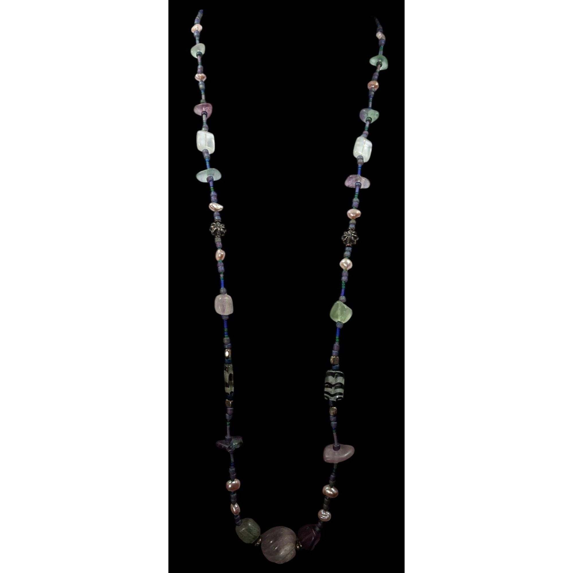 Other Mermaidcore Pastel Frosted Glass Pearl And Gemstone Beaded N Size ONE SIZE - 2 Thumbnail