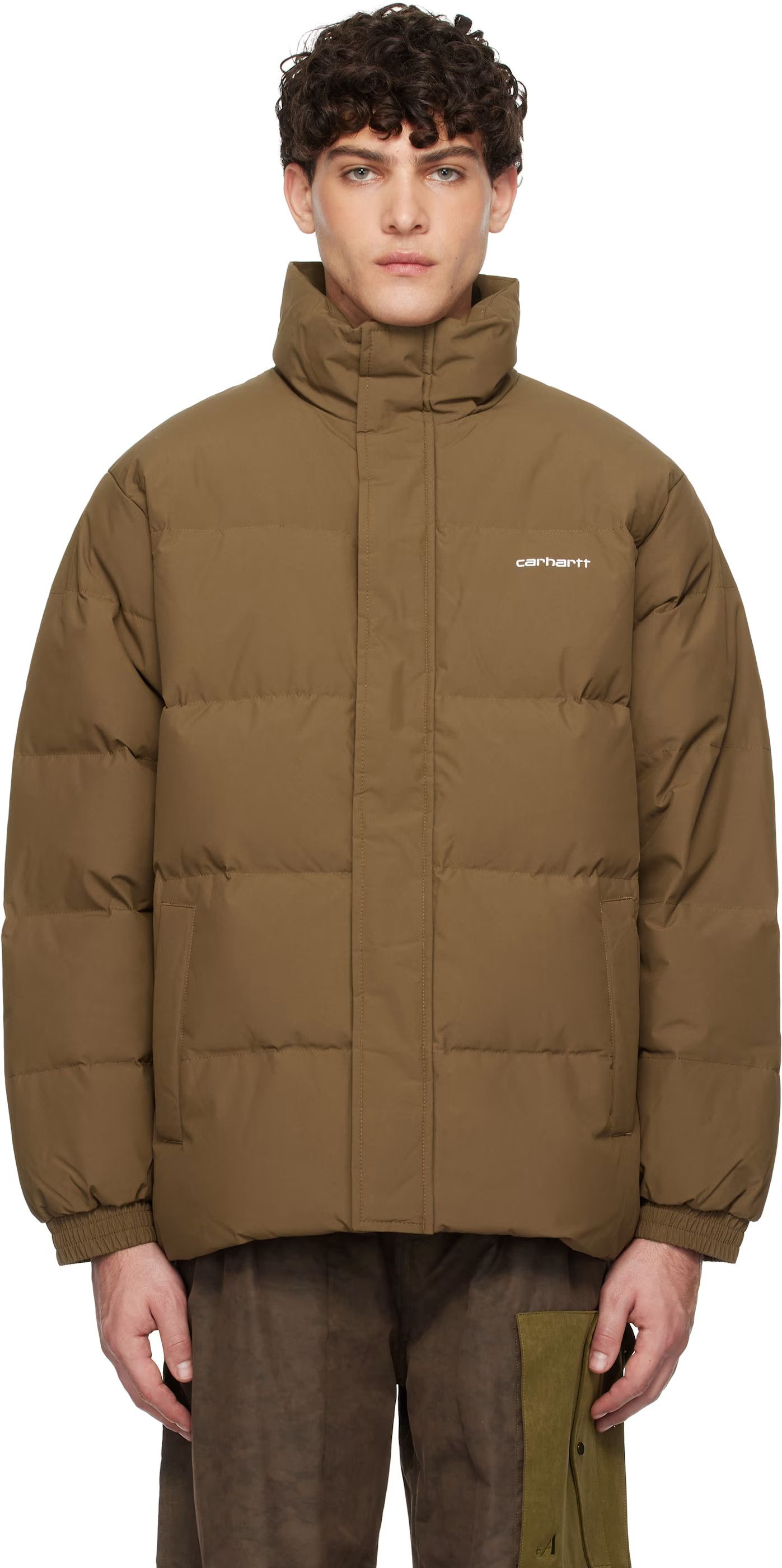 Carhartt Carhartt Work In Progress Brown Danville Down Jacket Size US L / EU 52-54 / 3 - 1 Thumbnail