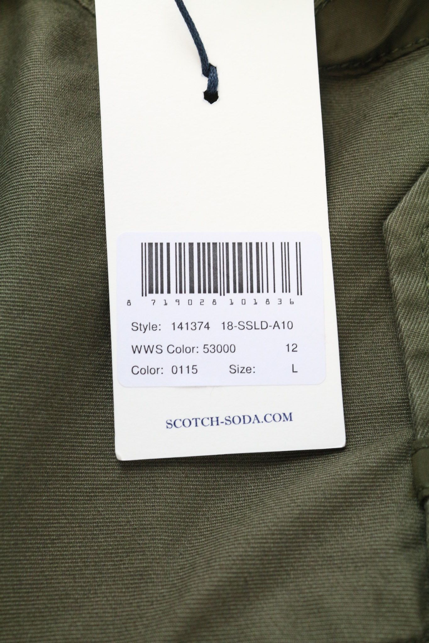 Scotch & Soda L Military Green 2-in-1 Cotton Jacket 74678 Size US L / EU 52-54 / 3 - 5 Thumbnail
