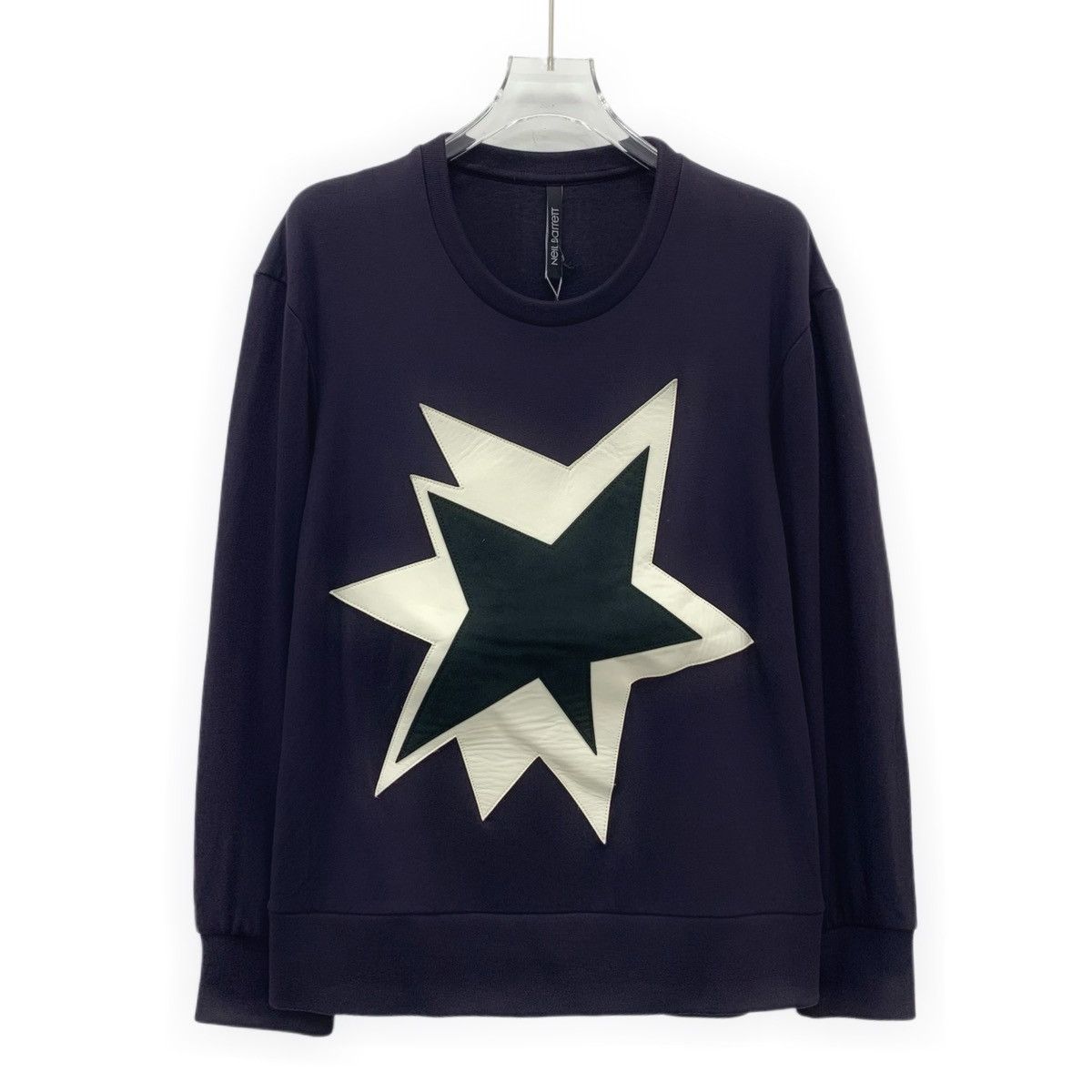 Neil Barrett Neil Barrett Blue Star Printed Long Sleeve Sweatshirt K26WX Size US S / EU 44-46 / 1 - 1 Thumbnail