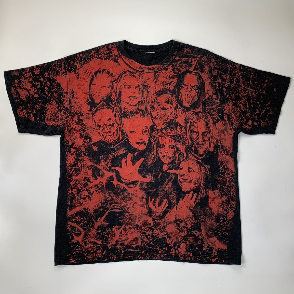 Band Tees Vintage Slipknot Overprint Tee Size US XL / EU 56 / 4 - 1 Thumbnail