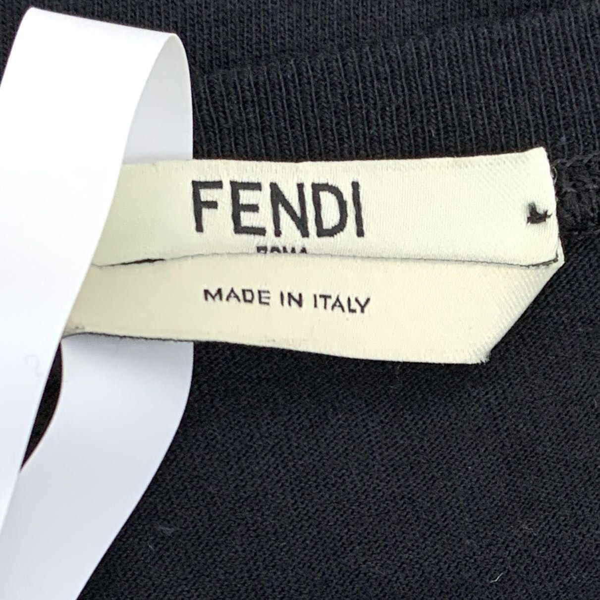 Fendi Fendi Black Monster Eyes Short Sleeve T-shirt K26WX Size M / US 6-8 / IT 42-44 - 7 Thumbnail