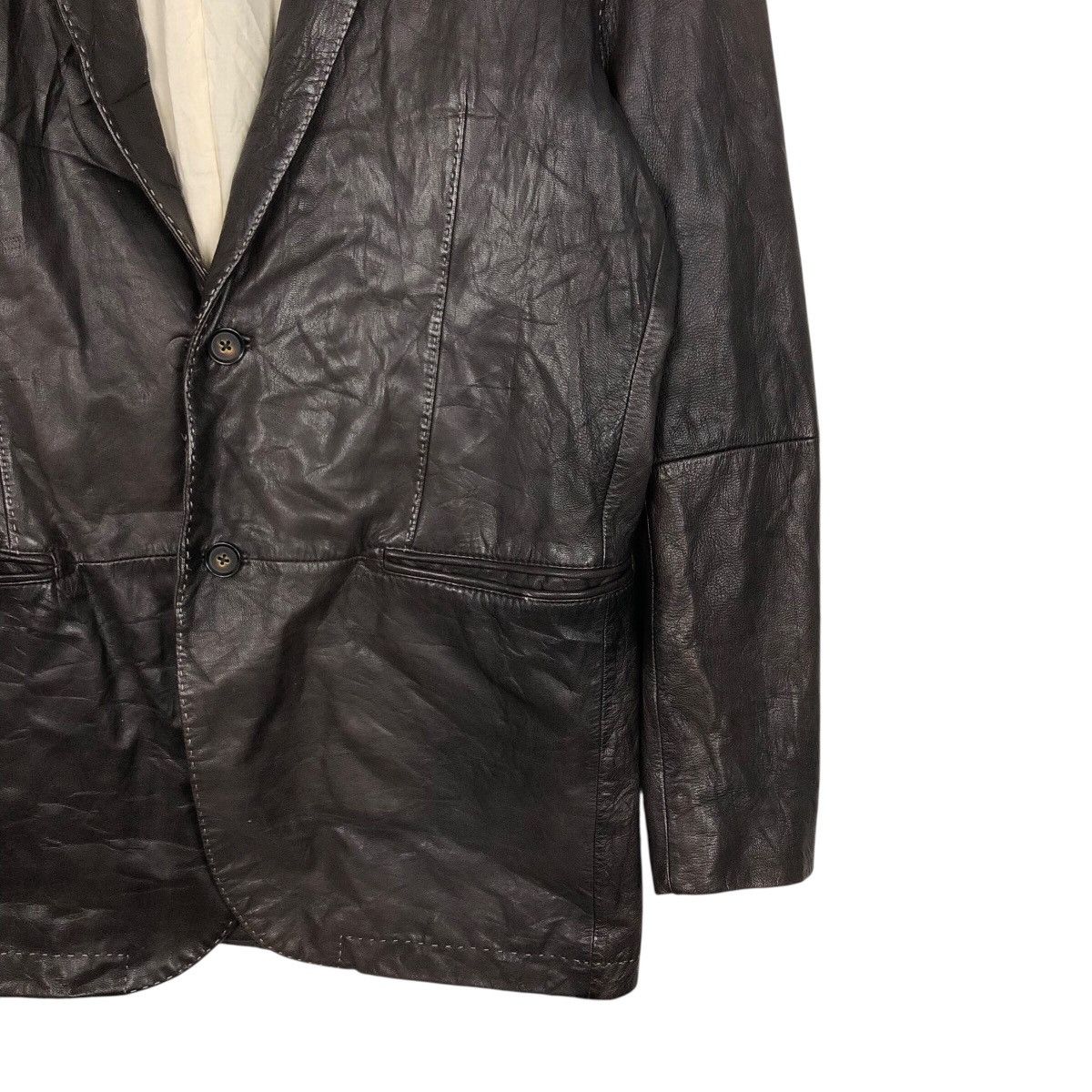 Japanese Brand 📌Vintage Biker Leather Jacket Male & Co. Issey Miyake Size US L / EU 52-54 / 3 - 6 Thumbnail