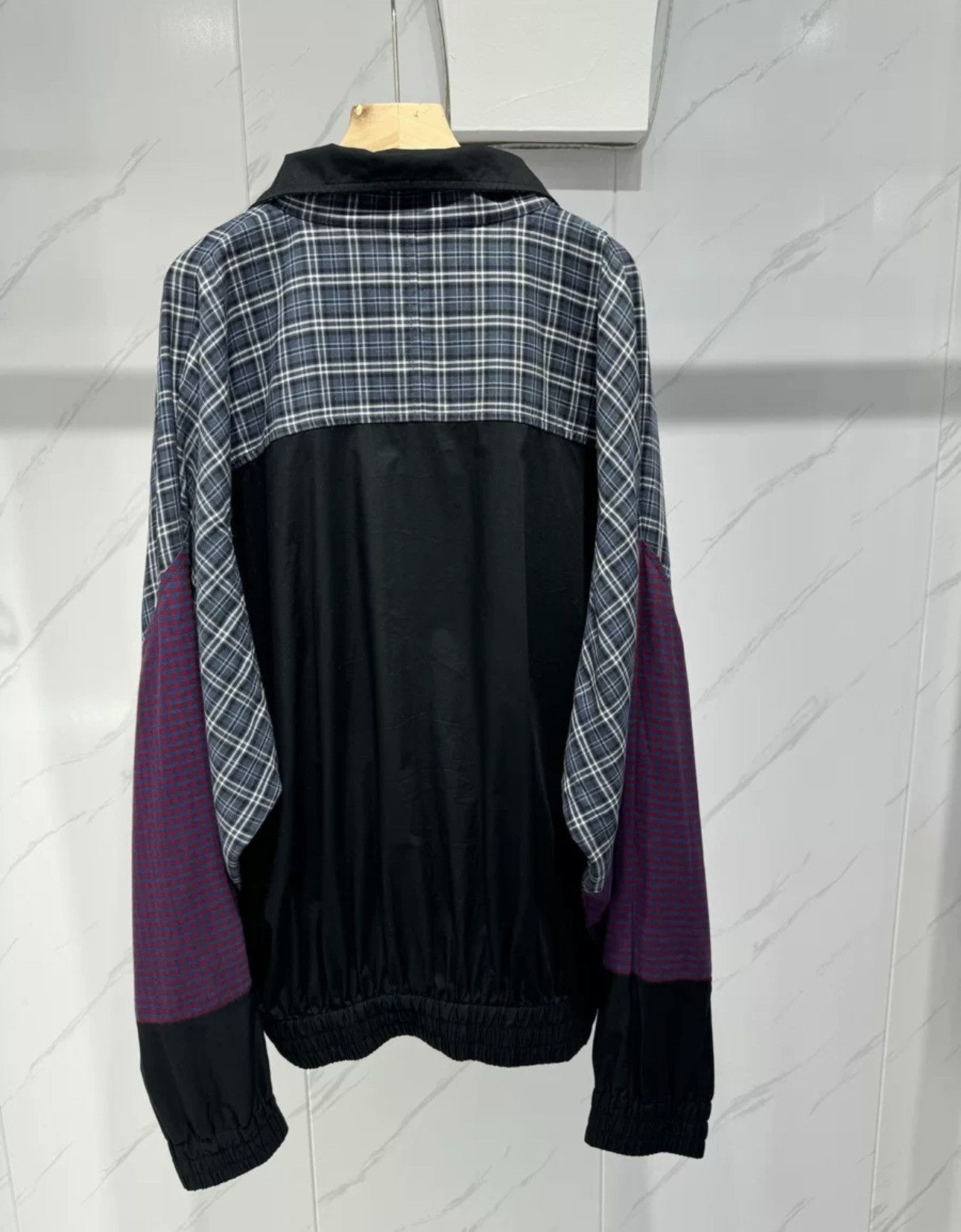 Balenciaga Balenciaga patchwork plaid logo submachine jacket -DMC Size US S / EU 44-46 / 1 - 2 Thumbnail