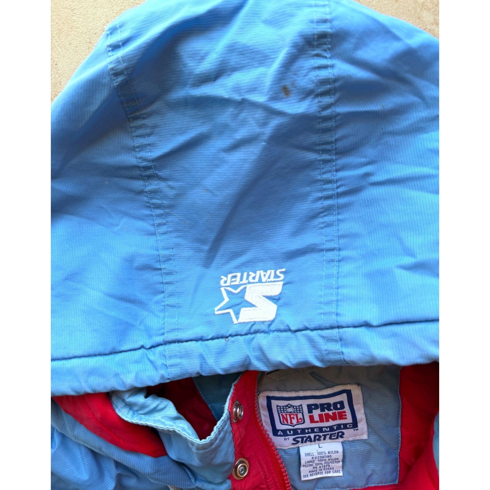 NFL × Starter Houston Oilers 90s STARTER puffer Pullover NFL Pro vintage Size US L / EU 52-54 / 3 - 6 Thumbnail