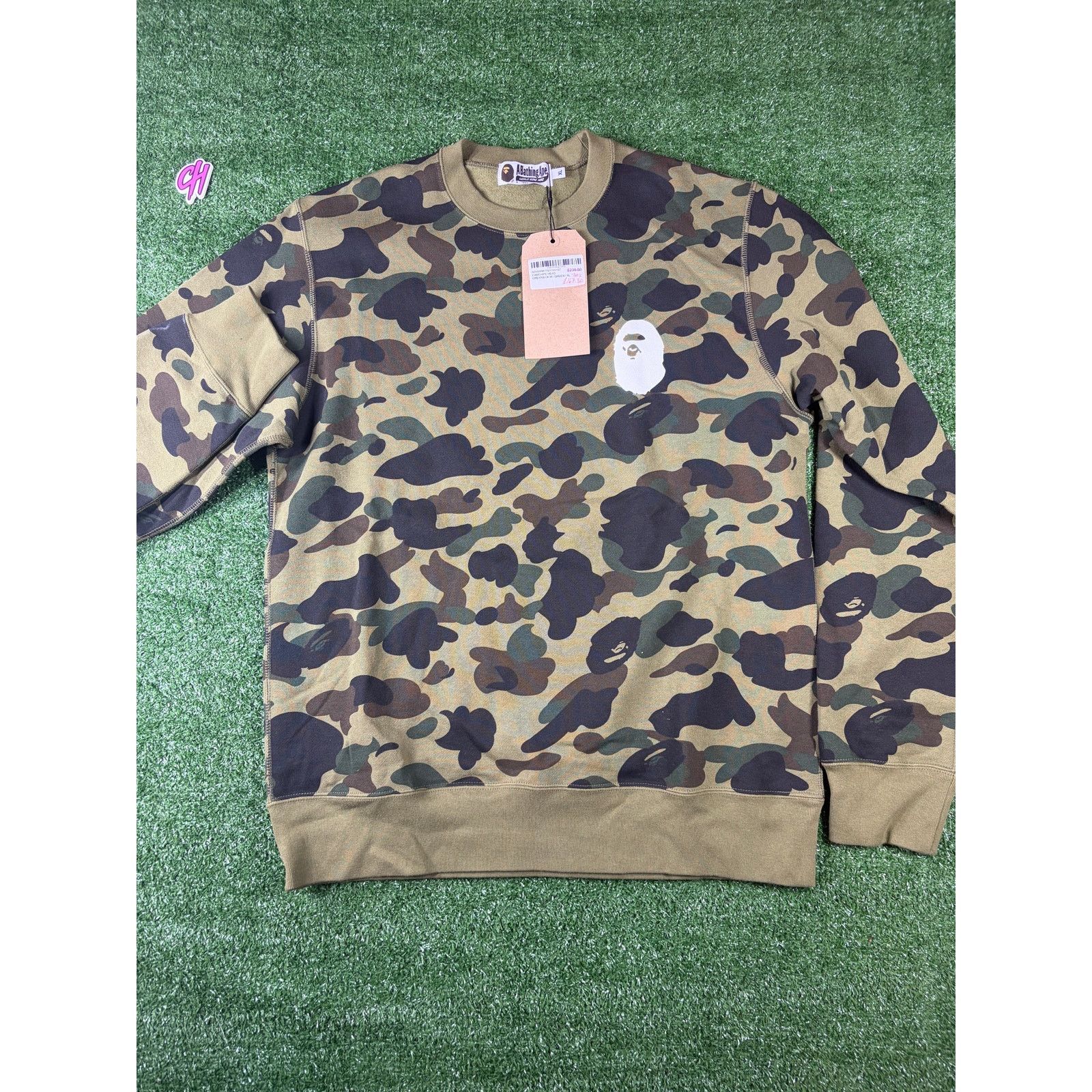 Bape Bape 1st Camo Green Crewneck Sweater Size XL Size US XL / EU 56 / 4 - 1 Thumbnail