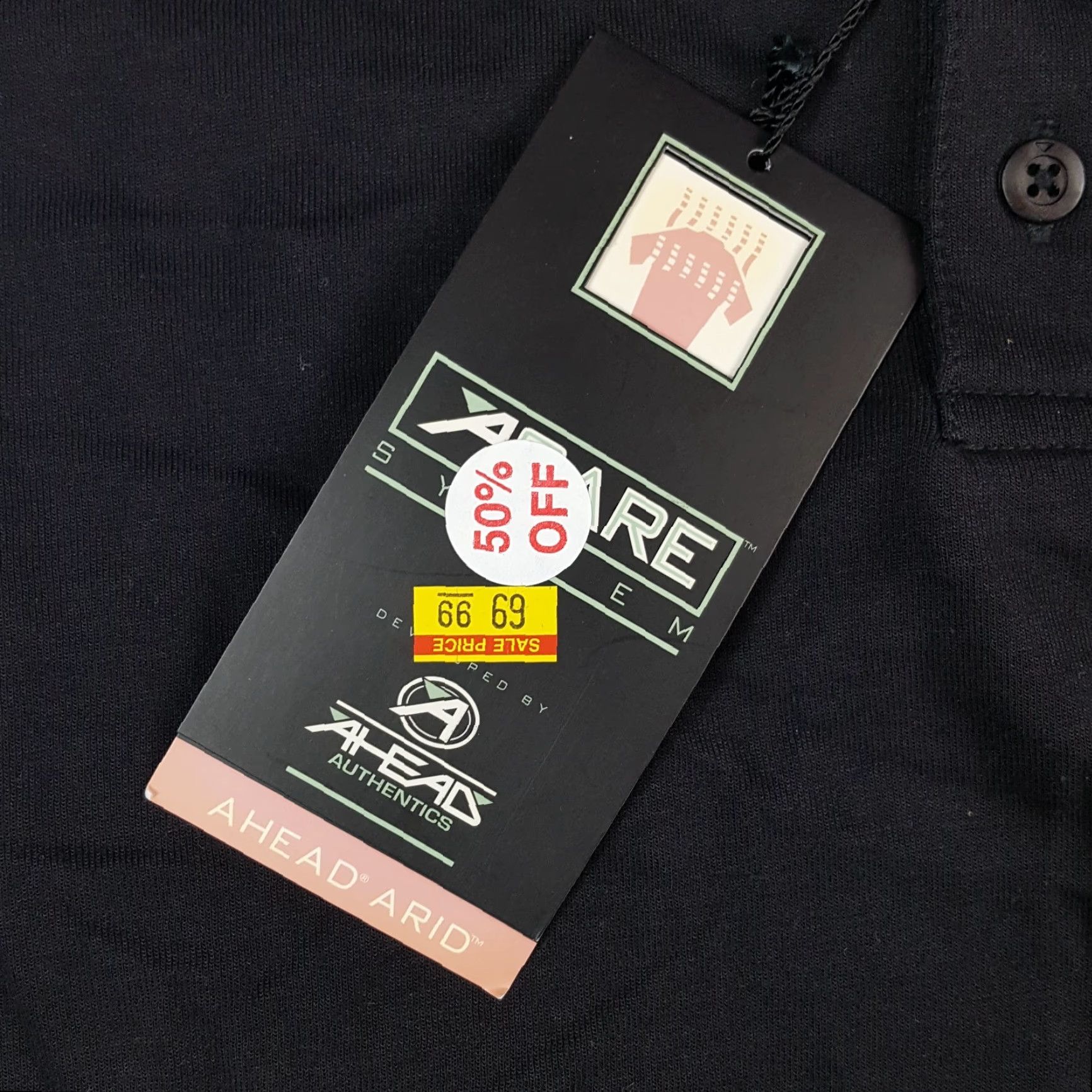 Vintage VINTAGE Ahead Polo Shirt Men Black Striped Breathable Lightweight Collared Size M Size US M / EU 48-50 / 2 - 5 Thumbnail