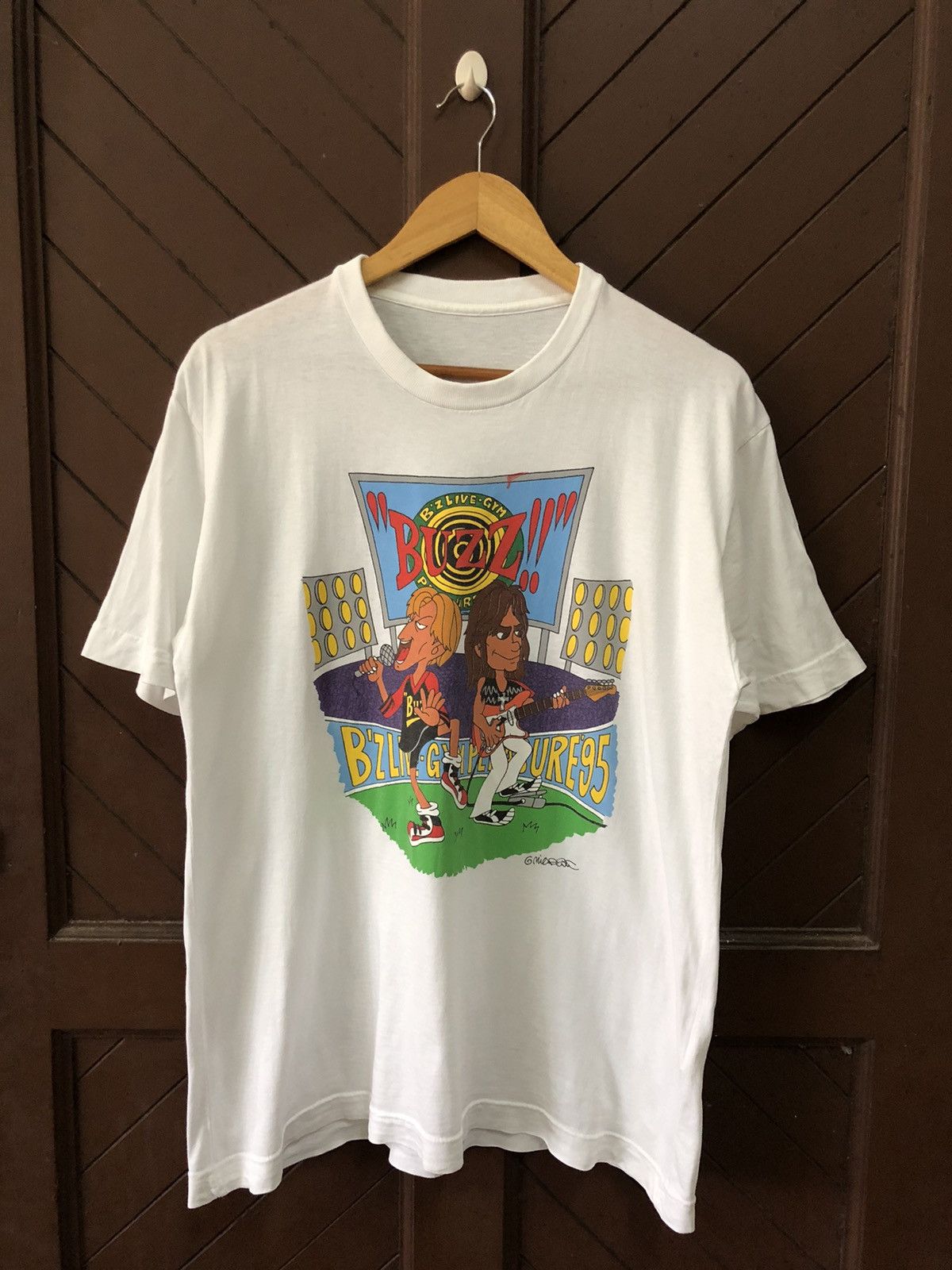 Band Tees × Japanese Brand × Vintage Vintage 95 B'z Japanese Rock Band Live Gym Pleasure Size US M / EU 48-50 / 2 - 1 Thumbnail