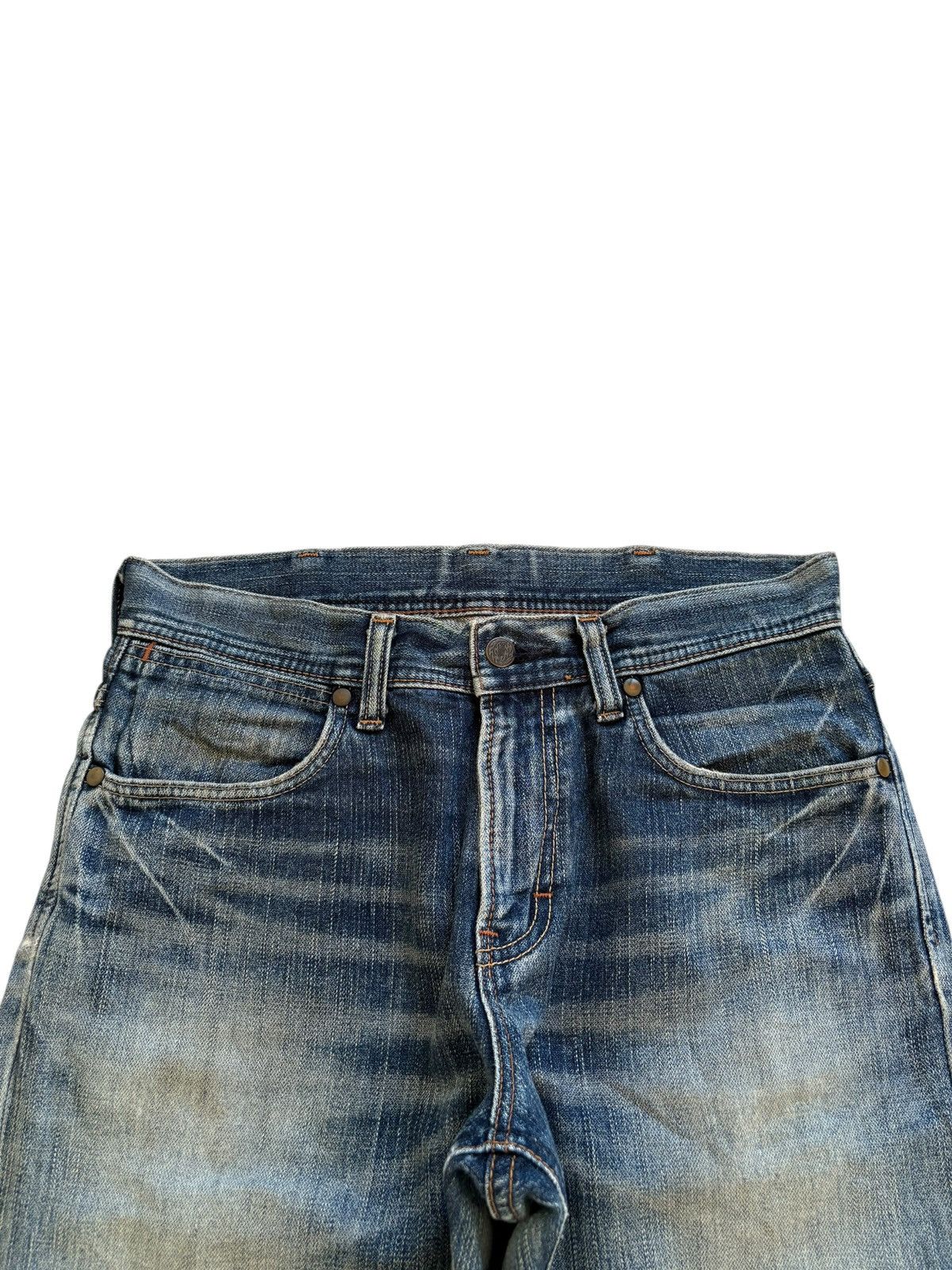 Wrangler Vintage Wrangler Mud Wash Distressed Ripped Loose Jeans Size US 30 / EU 46 - 4 Thumbnail