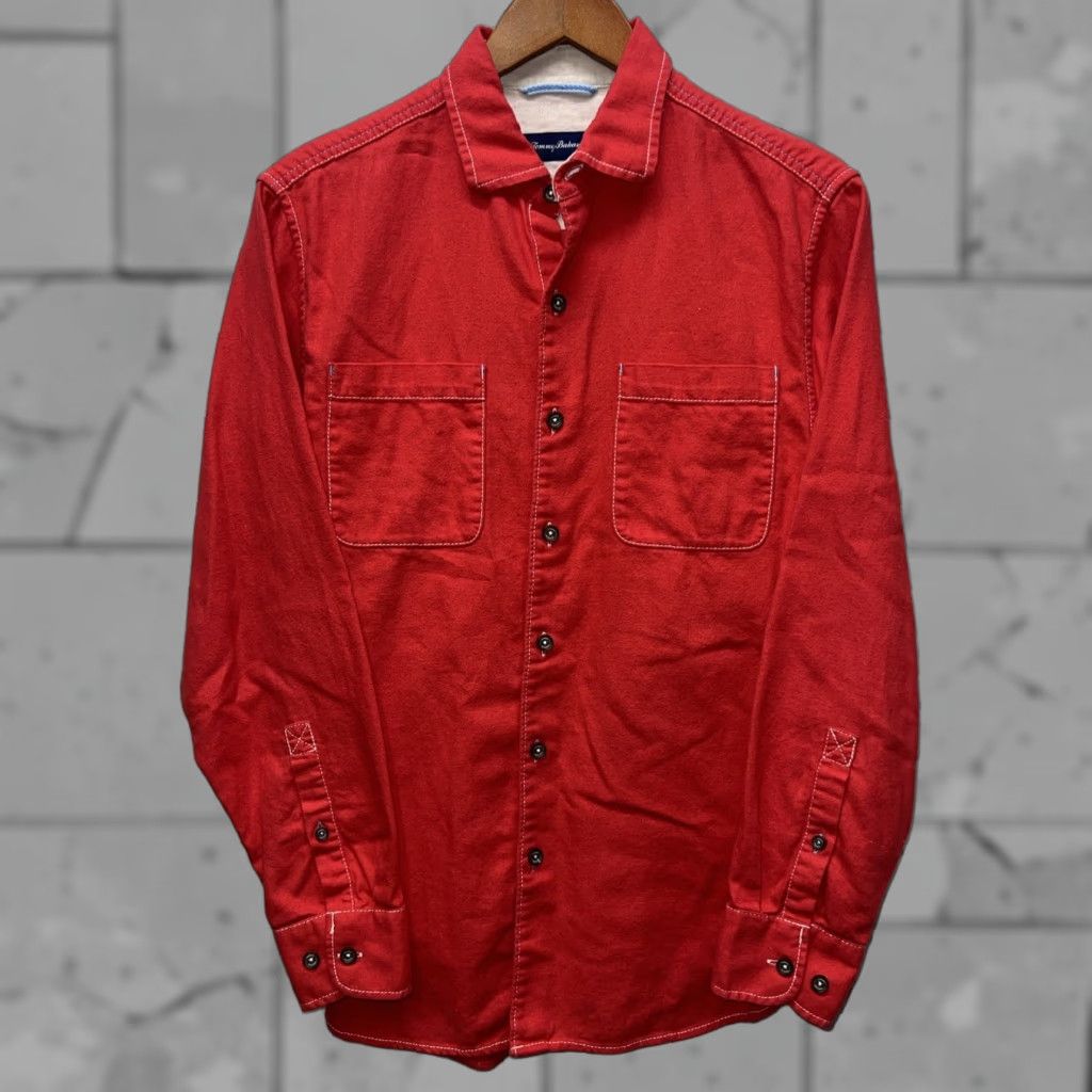 Tommy Bahama VINTAGE Tommy Bahama Button-Up Shirt Mens Size L Red Long Sleeve Size US L / EU 52-54 / 3 - 1 Thumbnail