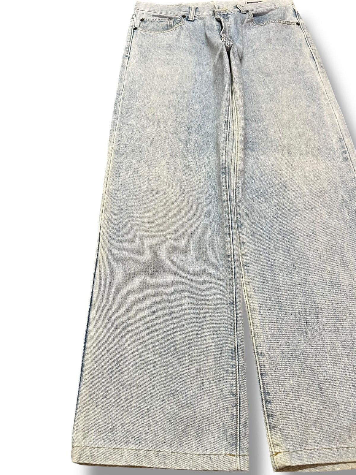 Southpole Vintage ChessX Baggy Wide Leg Faded Denim Size US 31 - 3 Thumbnail