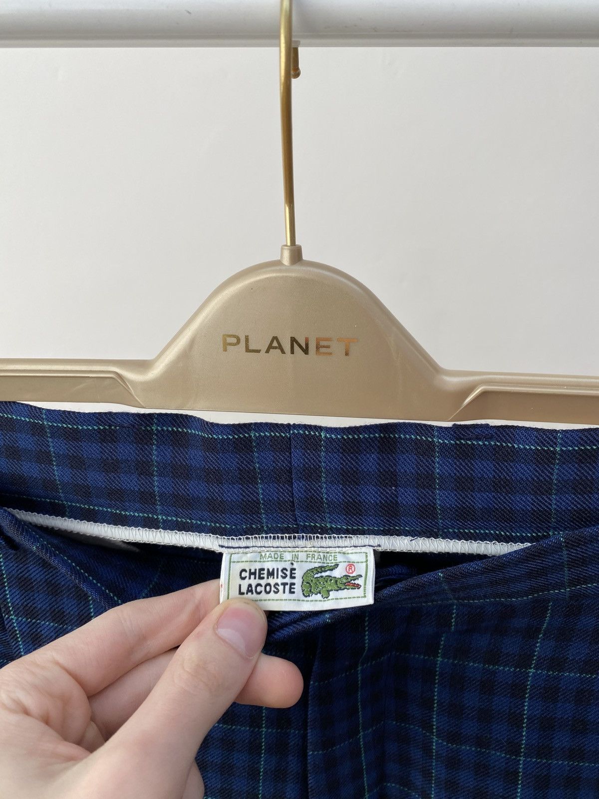 Lacoste Vintage LACOSTE Chemise Vintage Wool Plaid Checkered Pants Size US 34 / EU 50 - 7 Thumbnail