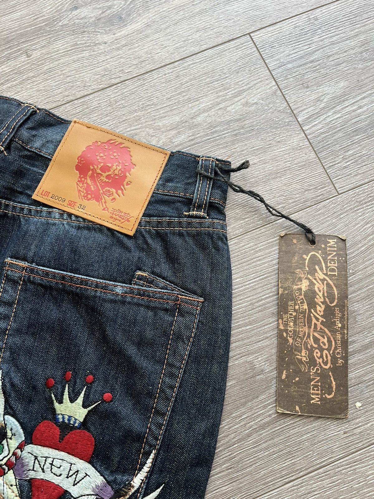 Ed Hardy Vintage Ed Hardy Jeans by Christian Audigier Denim Pants Y2K Size US 32 / EU 48 - 7 Thumbnail