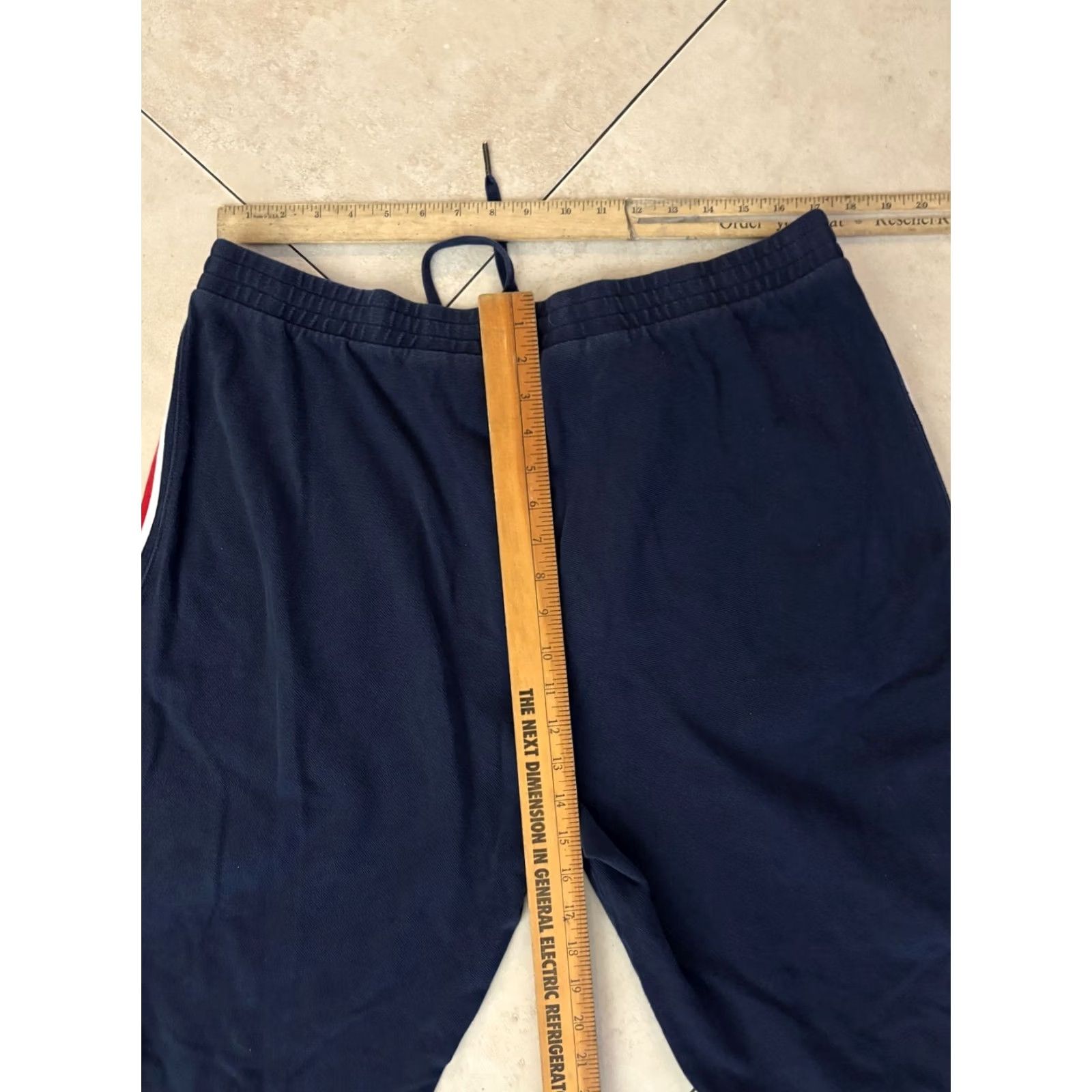 Ralph Lauren VINTAGE Polo Ralph Lauren Striped Pique Sweatpants Mens 2XL Blue Sweatpants 90s Athleisure Logo Polo Lo-Life Men Size US XXL / EU 58 / 5 - 5 Thumbnail