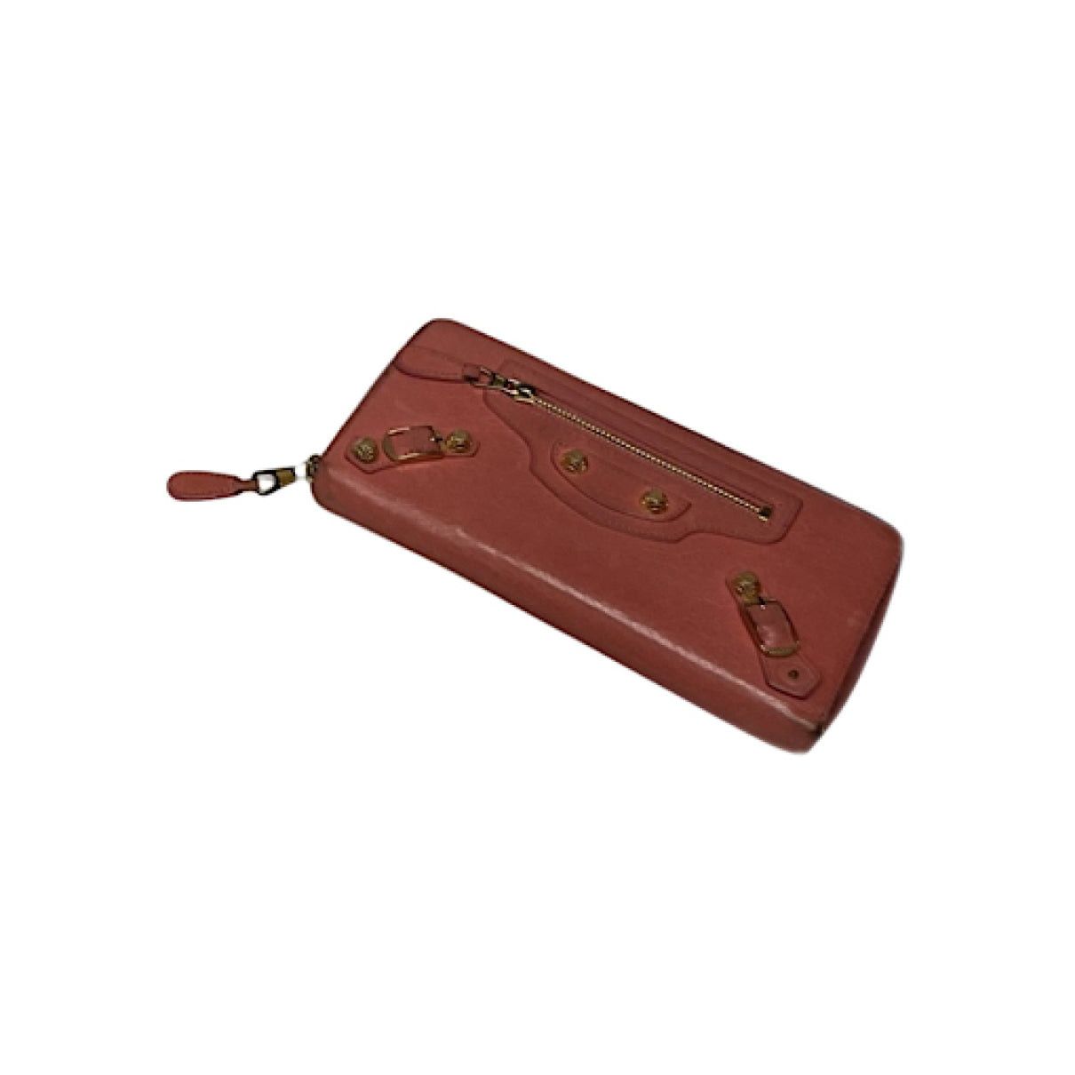 Balenciaga Orange Leather Wallet Size ONE SIZE - 1 Thumbnail