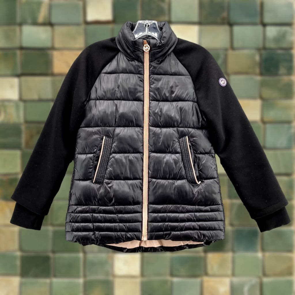 Michael Kors Michael Kors Puffer Jacket Womens Small Quilt Shine Sleeves Outdoor Chic Sweater Size S / US 4 / IT 40 - 1 Thumbnail