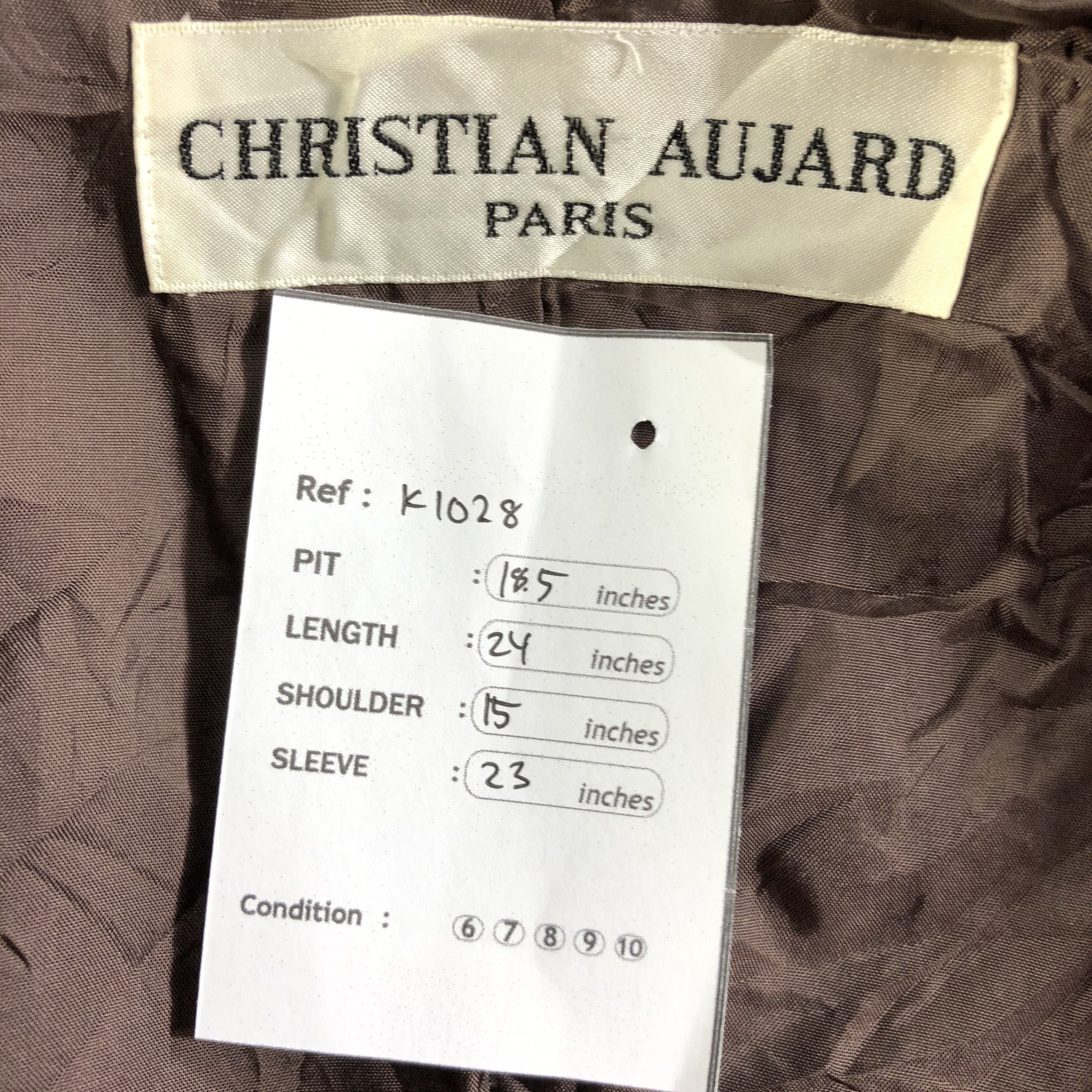 Vintage Christian Aujard Corduroy Coat Jacket Size US S / EU 44-46 / 1 - 8 Thumbnail
