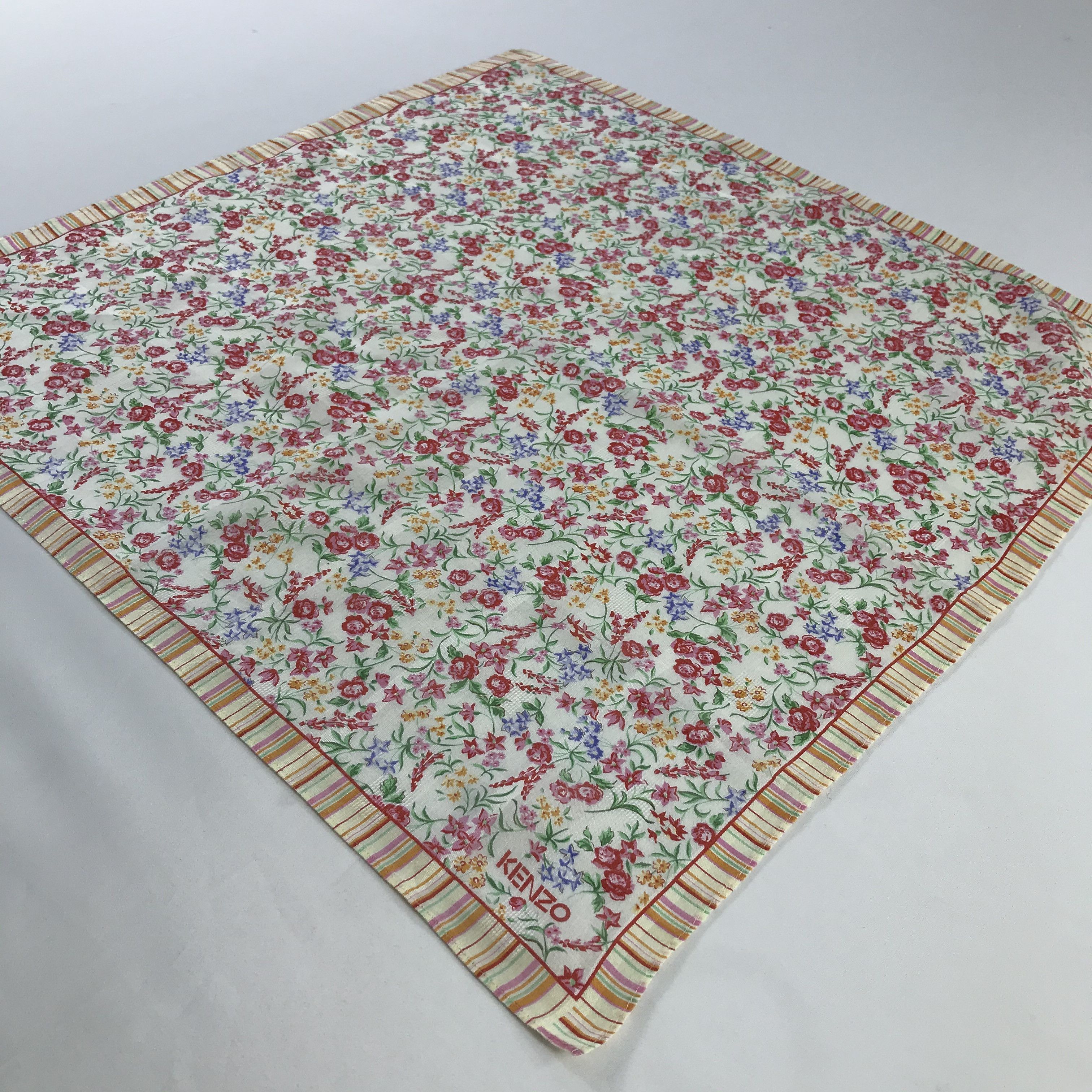 Kenzo × Vintage Kenzo Bandana / Handkerchief / Neckerchief - S802 Size ONE SIZE - 2 Thumbnail