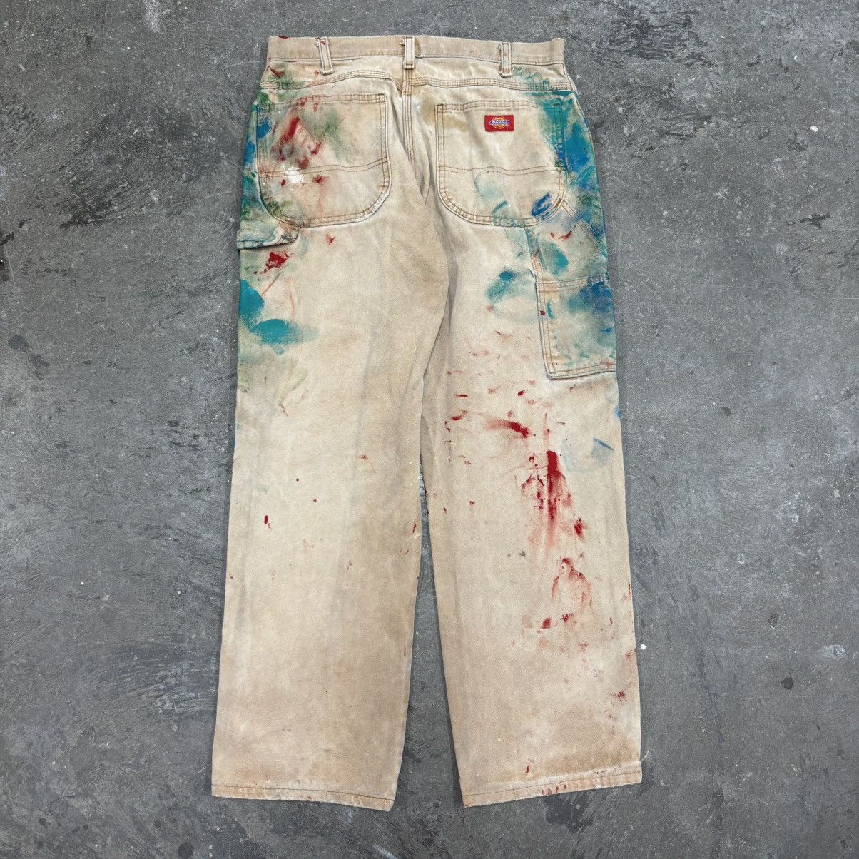 Dickies Workwear Dickies Extremely Painted Splatter Sunfaded Tan Size US 32 / EU 48 - 2 Thumbnail
