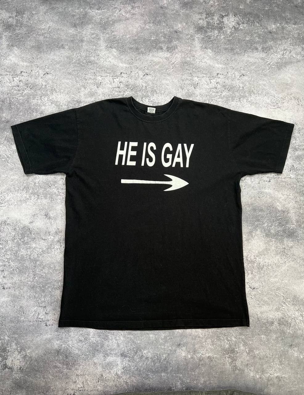 Vintage Vintage He Is Gay Humor T-Shirt Tee 90S Streetwear Y2K Size US XXL / EU 58 / 5 - 1 Thumbnail